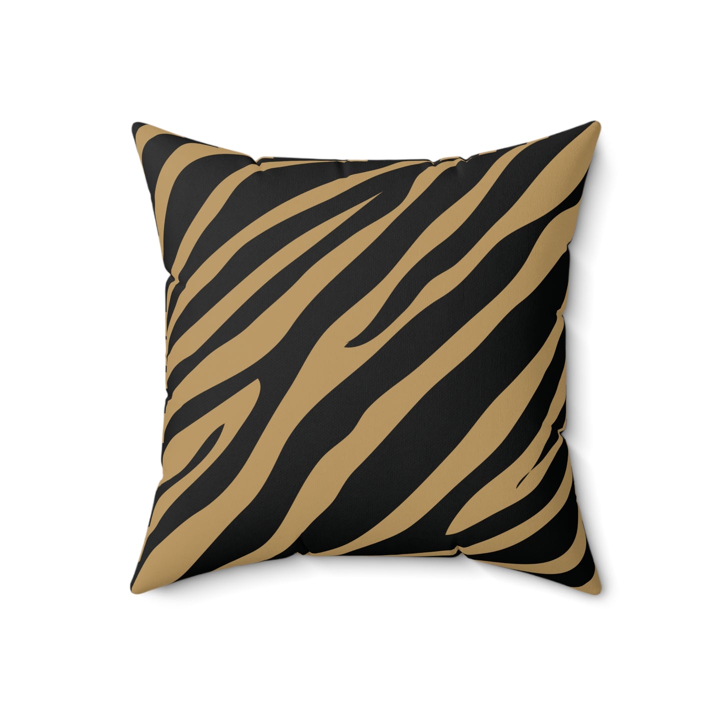 Zebra Print Lt. Brown Throw Pillow