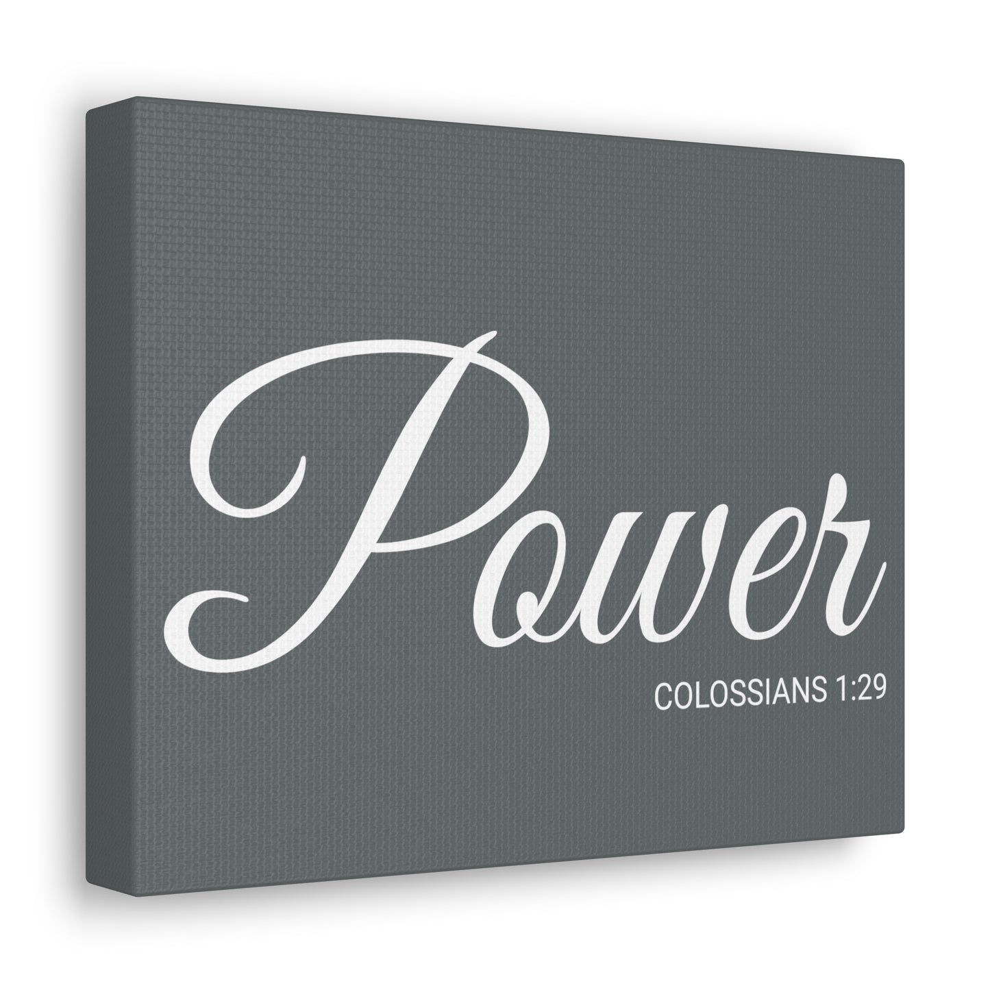 Christian Wall Art "Power" Verse Colossians 1:29 Ready to Hang Unframed