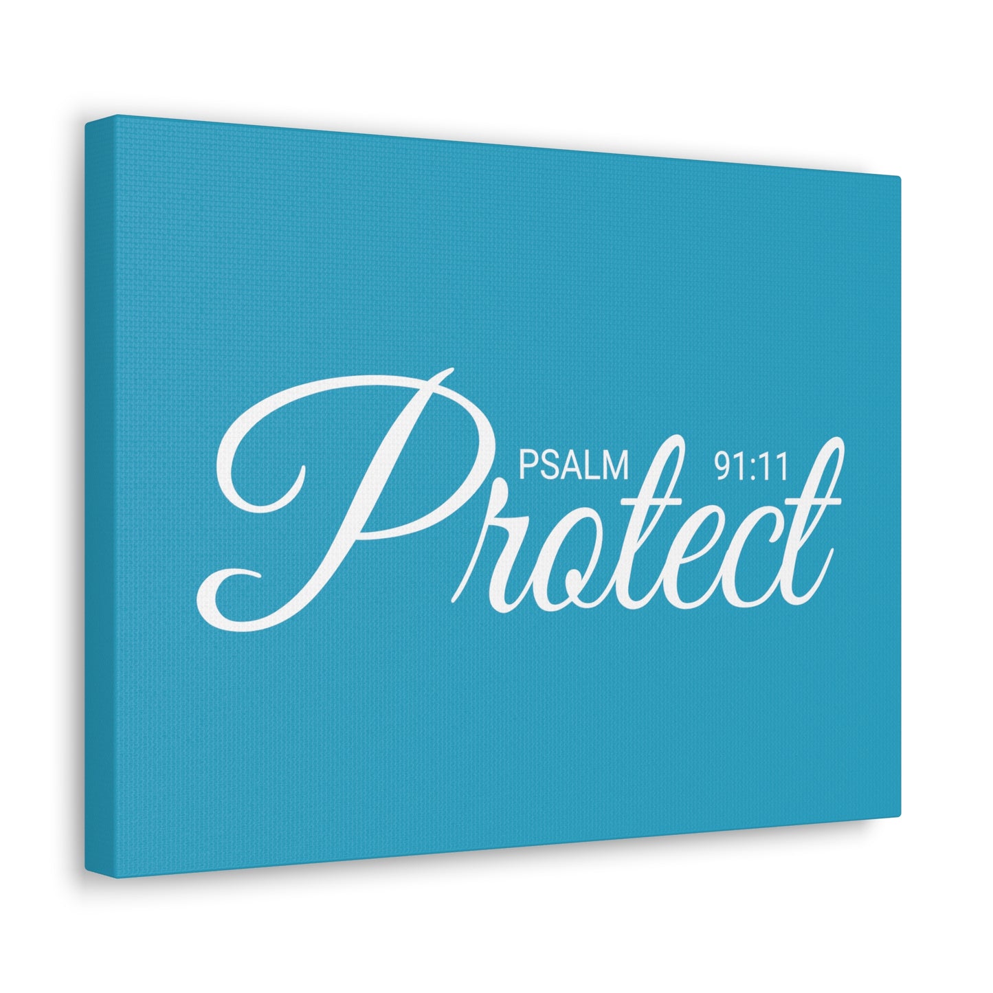 Christian Wall Art "Protect" Psalm 91:11 Ready to Hang Unframed