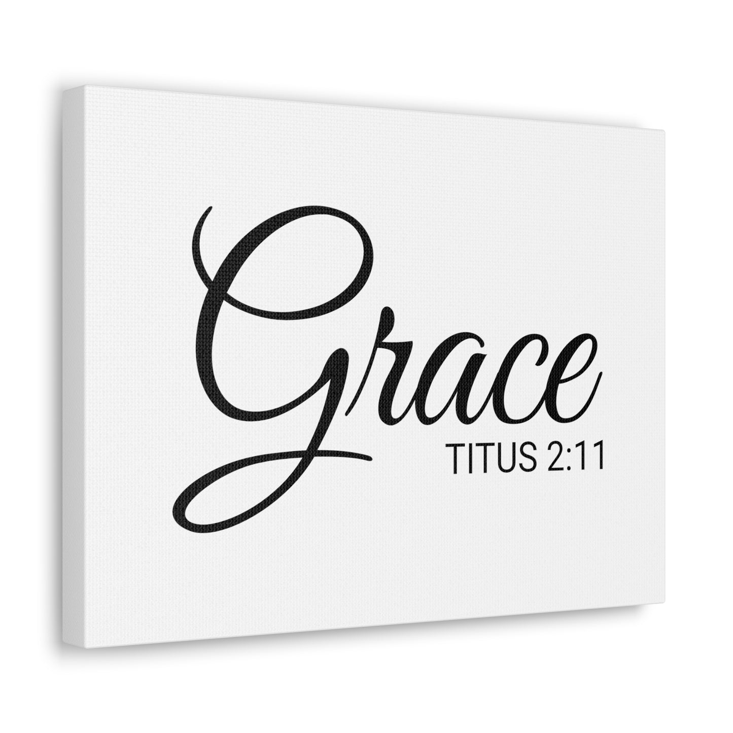 Christian Wall Art "Grace" Verse Titus 2:11 Ready to Hang Unframed