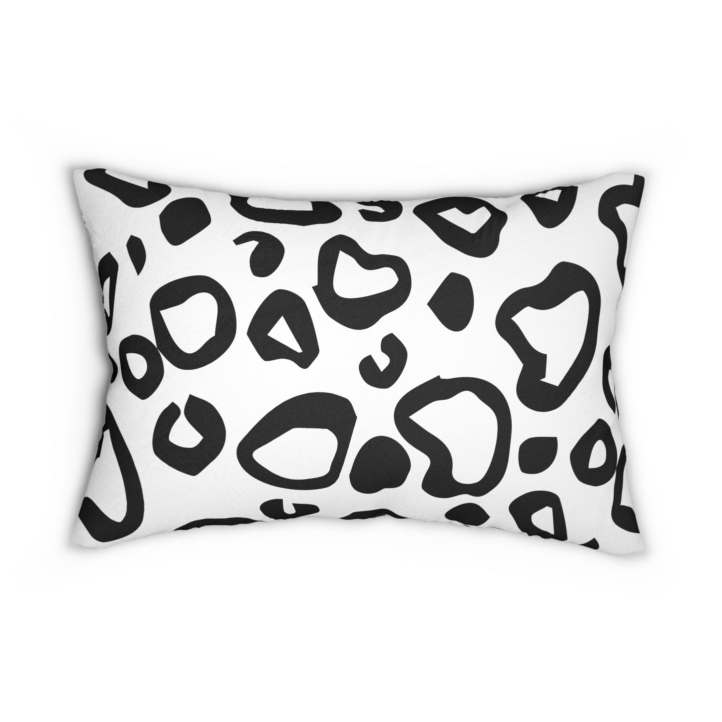 Leopard Print White Accent Pillow