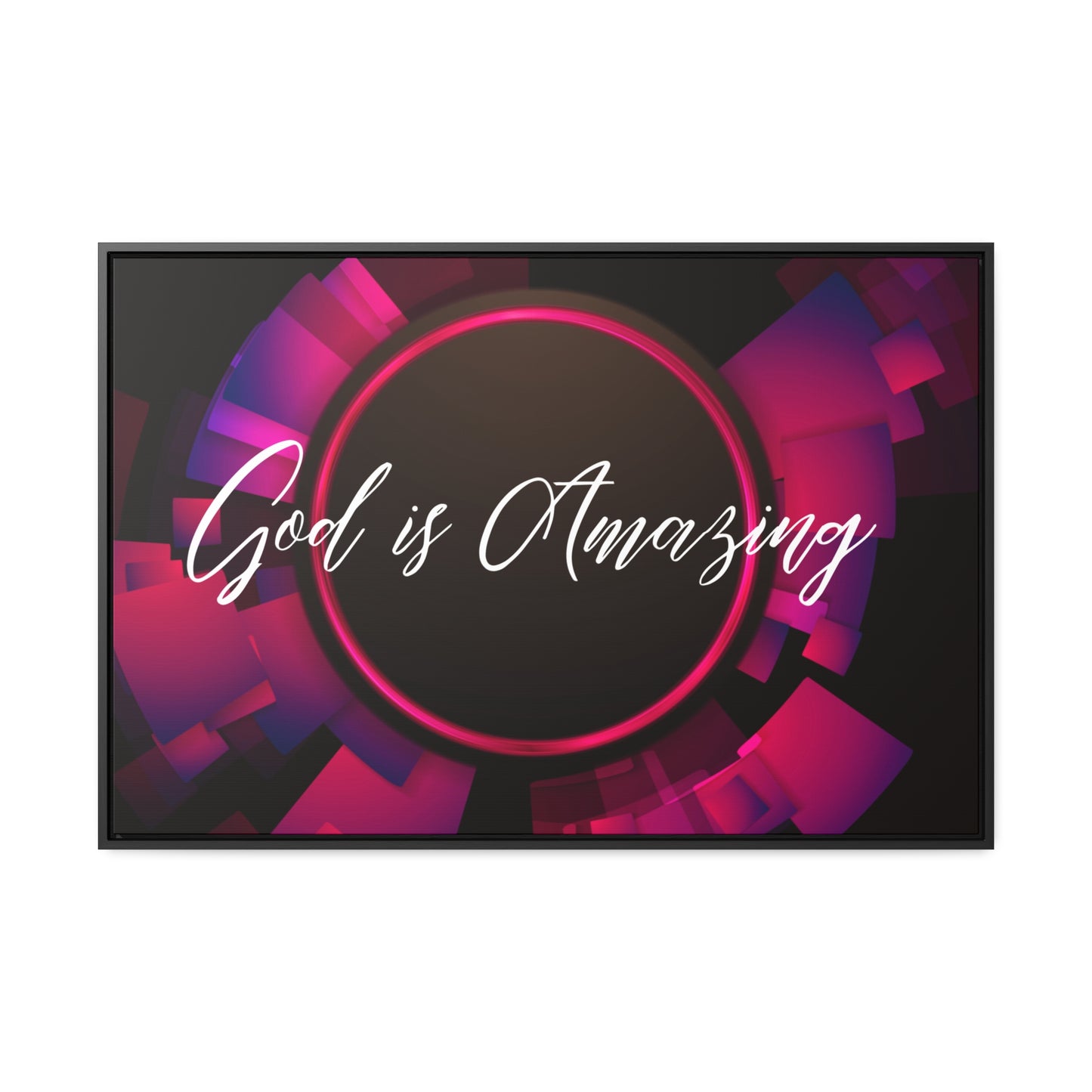 Christian Wall Art: God is Amazing (Floating Frame)