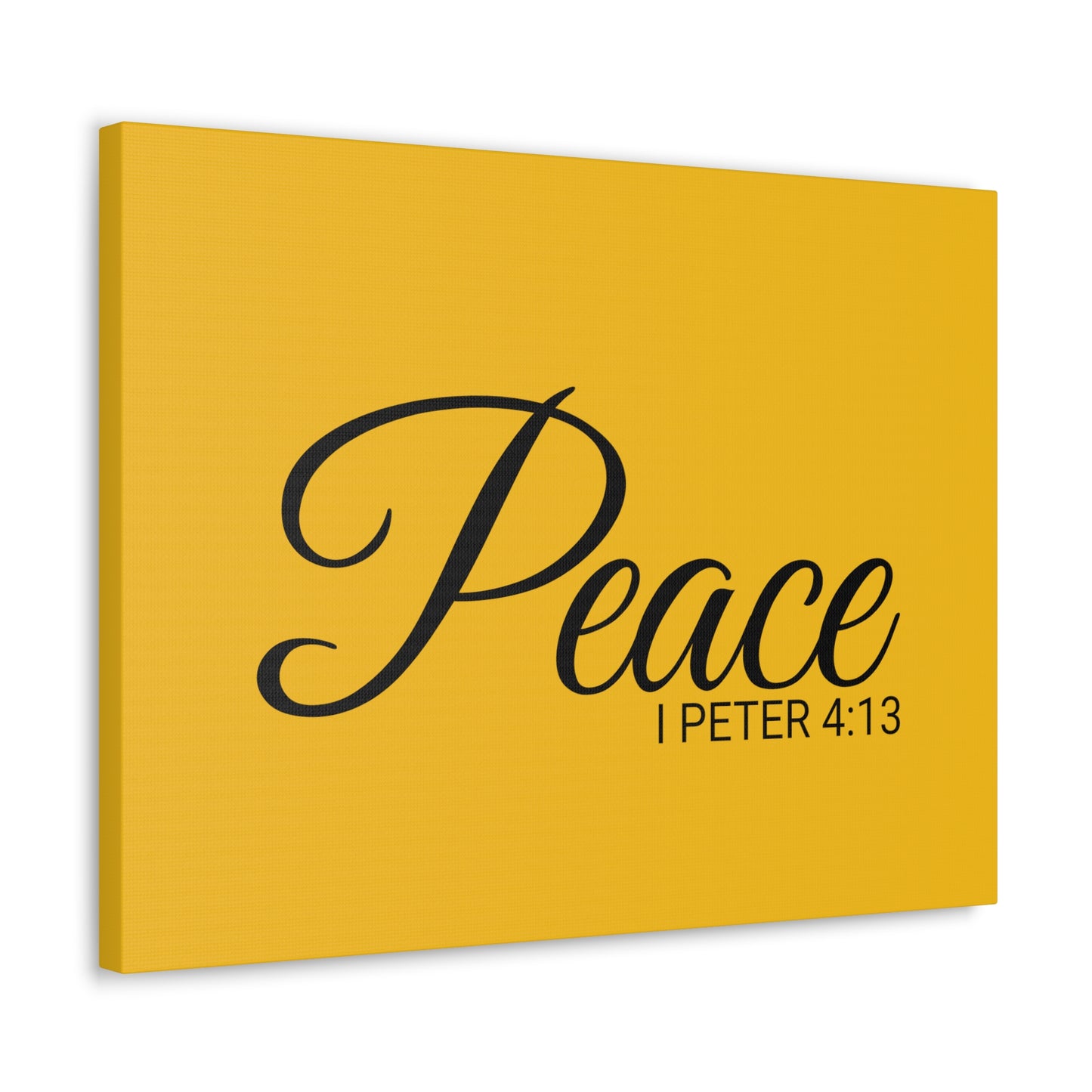 Christian Wall Art "Peace" Verse I Peter 4:13 Ready to Hang Unframed