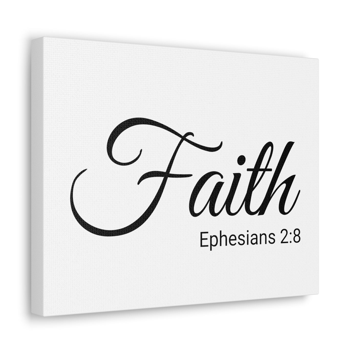 Christian Wall Art "Faith" Verse Ephesians 2:8 Ready to Hang Unframed