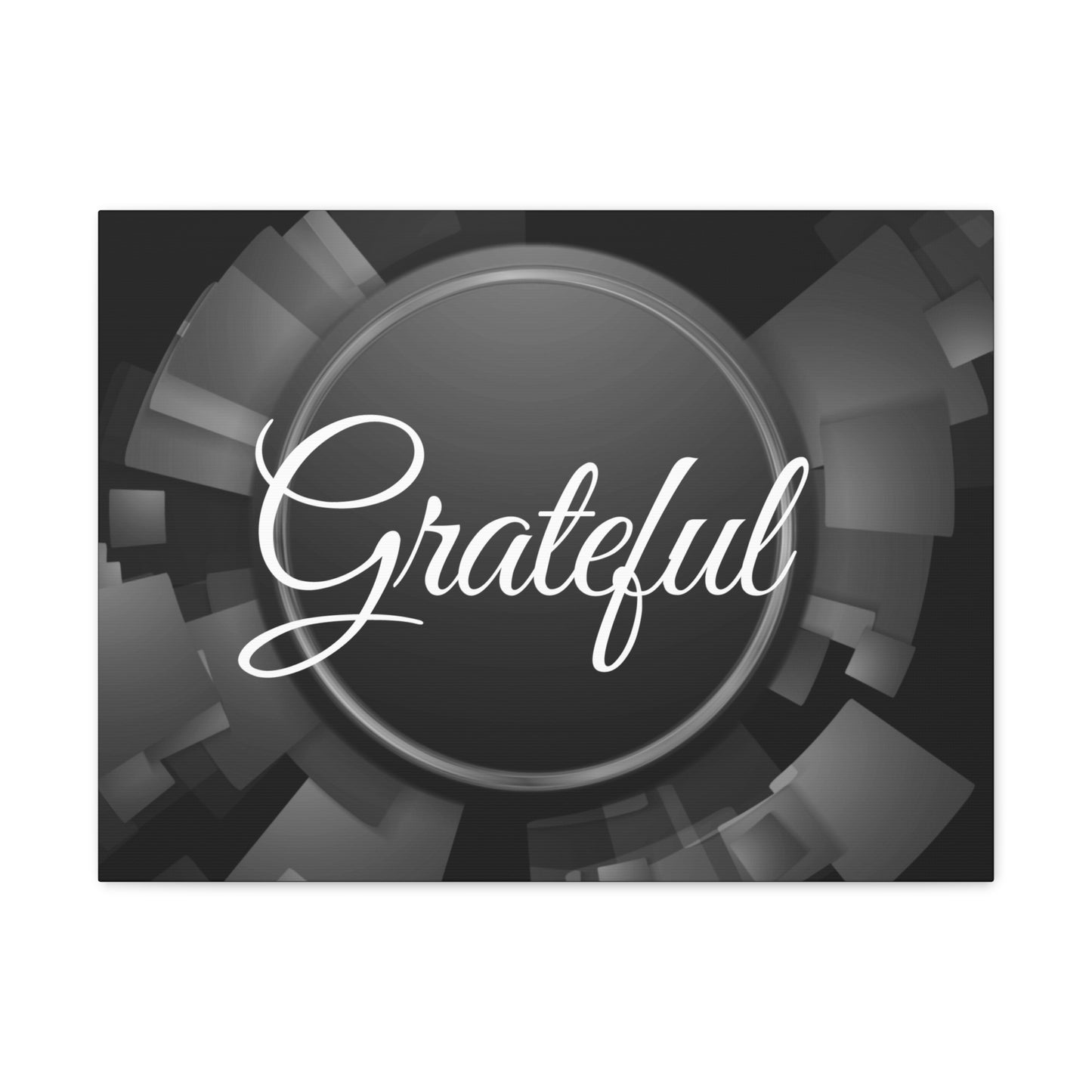 Christian Wall Art: Grateful (Wood Frame Ready to Hang)