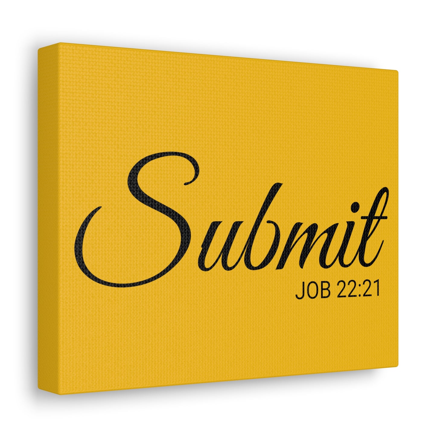 Christian Wall Art "Submit" Verse Job 22:21 Ready to Hang Unframed