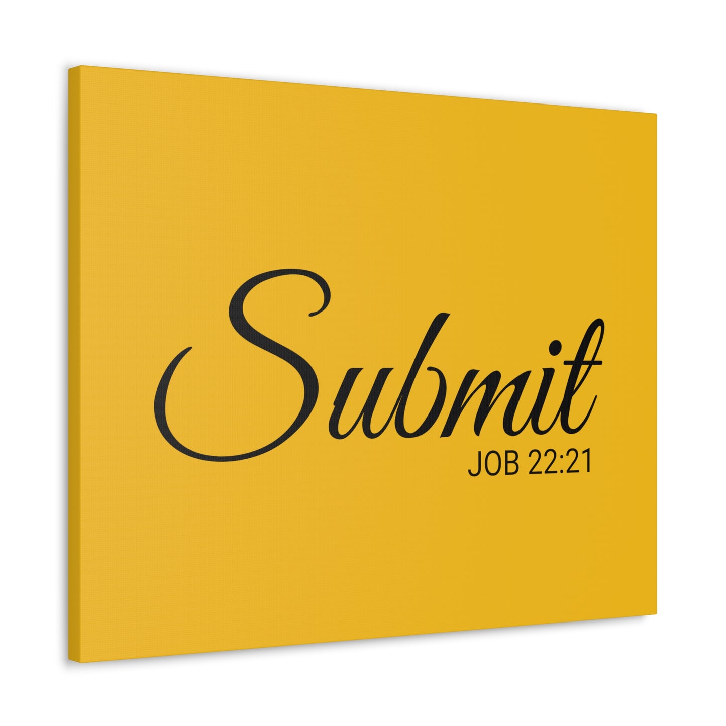 Christian Wall Art "Submit" Verse Job 22:21 Ready to Hang Unframed