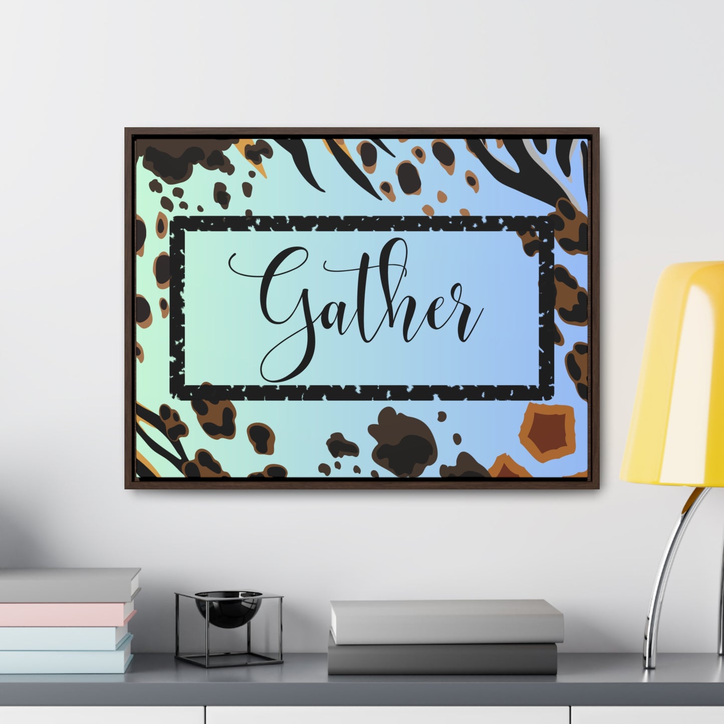 Christian Wall Art: Gather (Floating Frame)