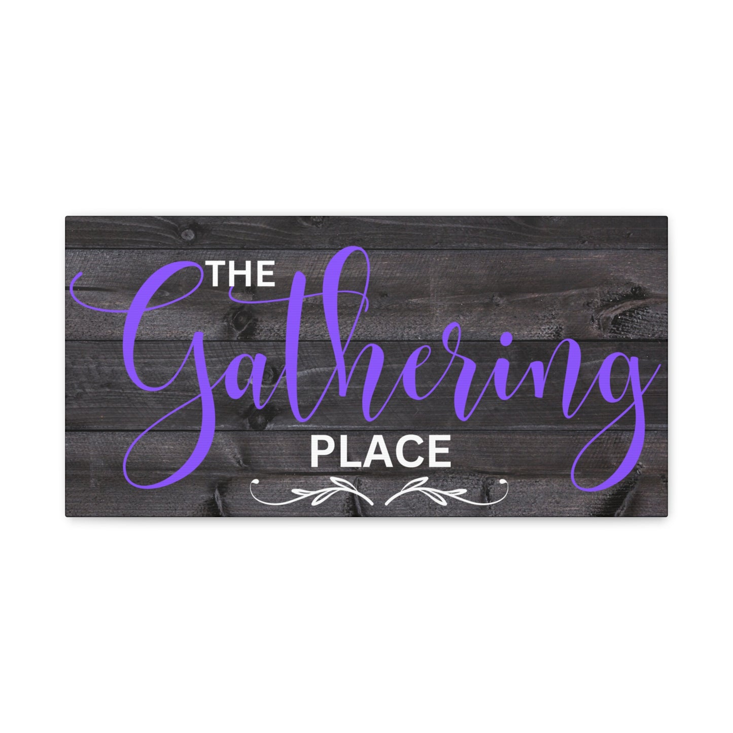 Christian Wall Art: The Gathering Place (Wood Frame Ready to Hang)