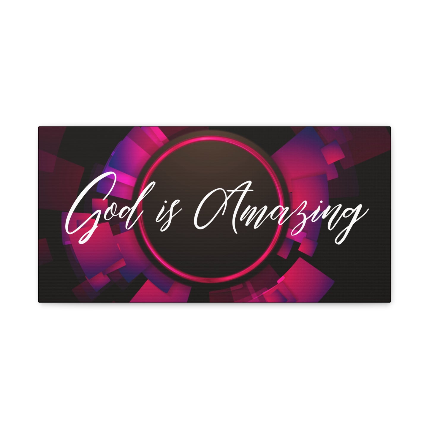 Christian Wall Art: God is Amazing (Wood Frame Ready to Hang)