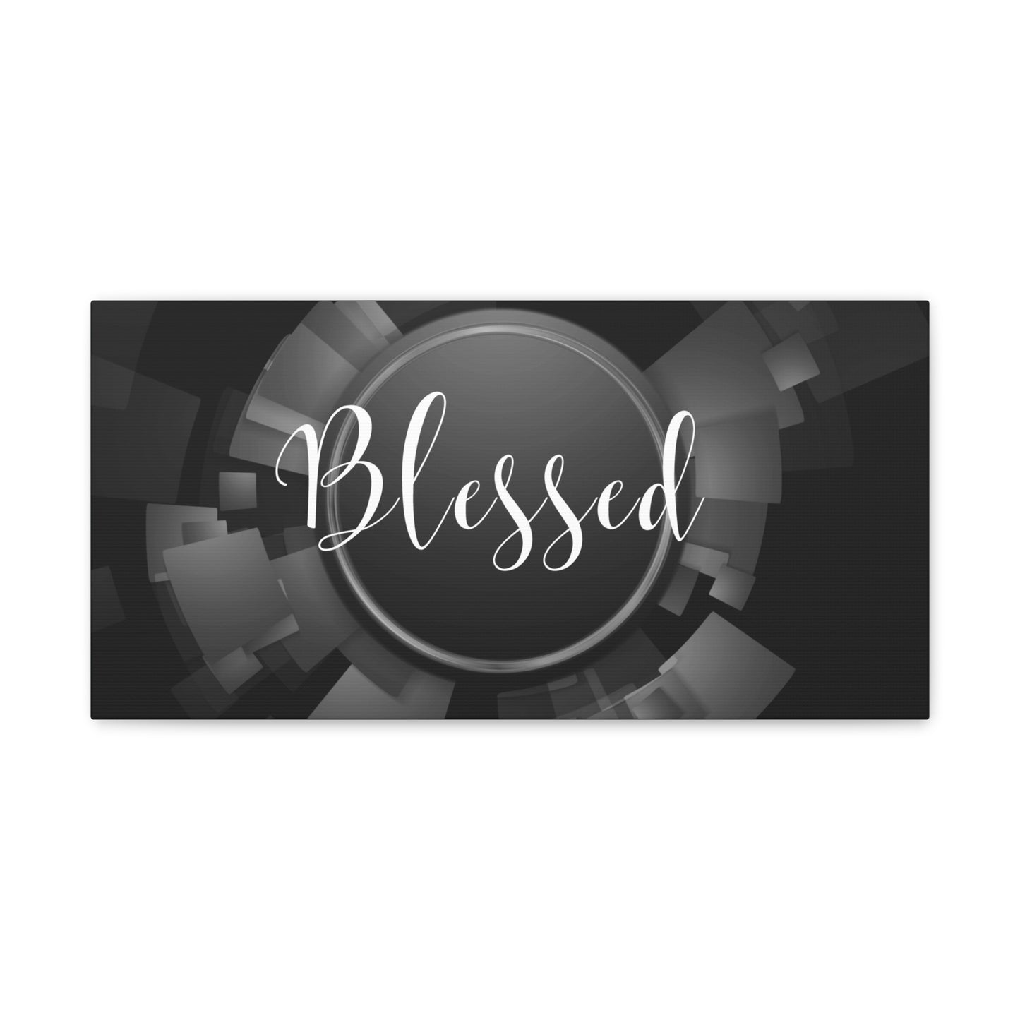 Christian Wall Art: Blessed (Wood Frame Ready to Hang)