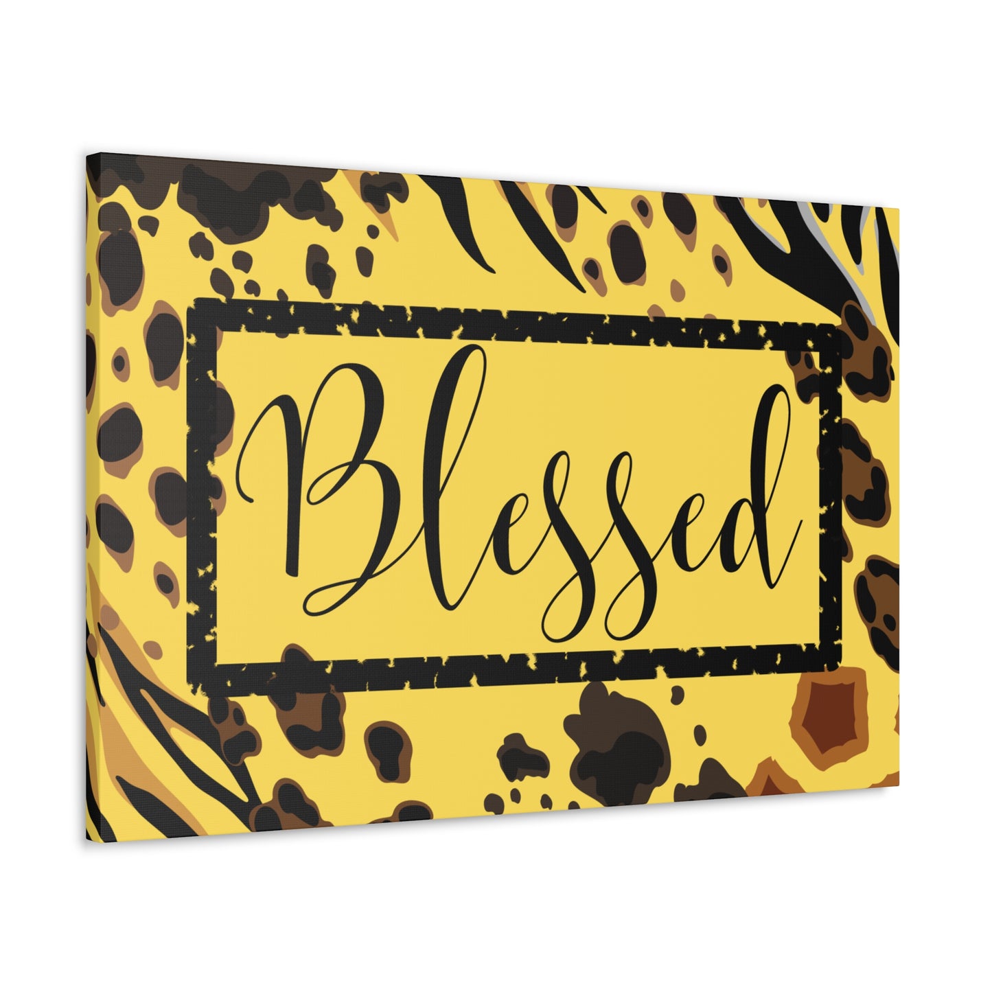 Christian Wall Art: Blessed (Wood Frame Ready to Hang)