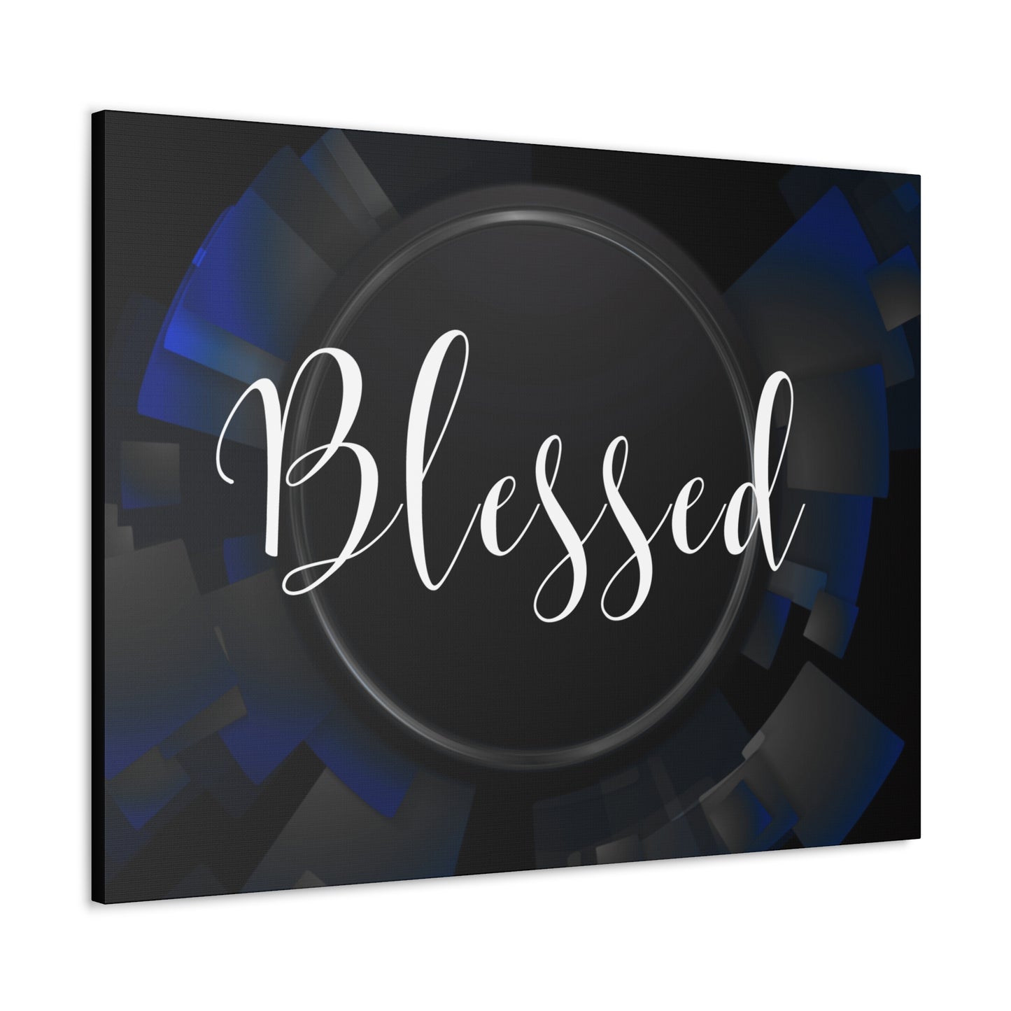 Christian Wall Art: Blessed (Wood Frame Ready to Hang)