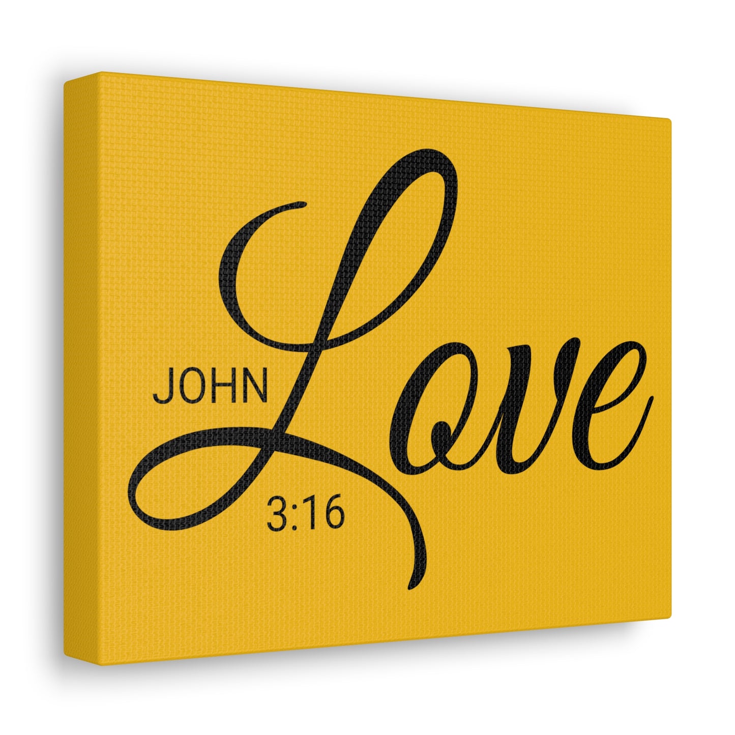 Christian Wall Art "Love" Verse John 3:16 Ready to Hang Unframed