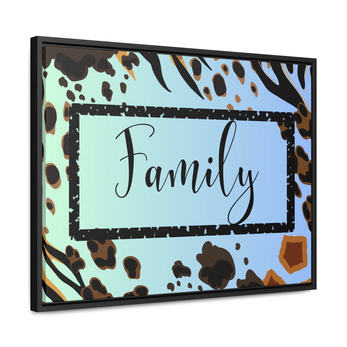 Christian Wall Art: Family (Floating Frame)