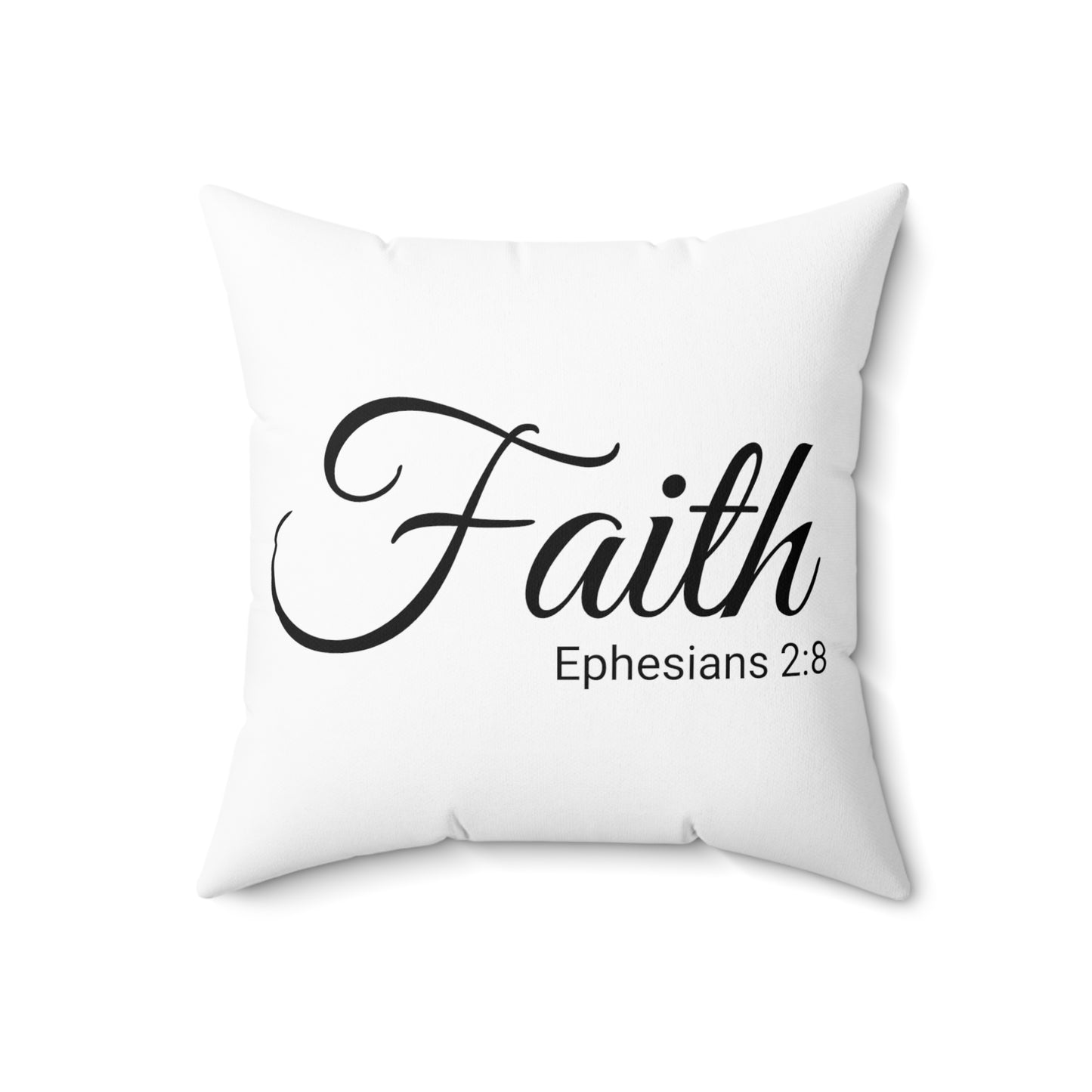 Scripture Faith Ephesians 2:8 Bible Verse Pillow