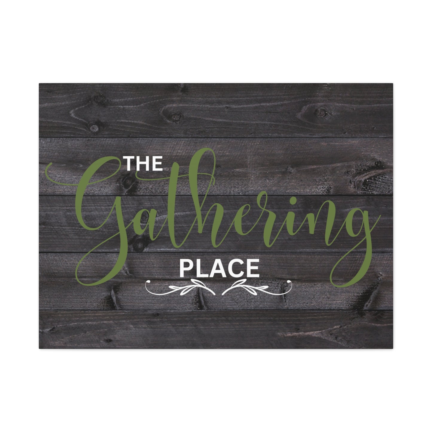 Christian Wall Art: The Gathering Place (Wood Frame Ready to Hang)