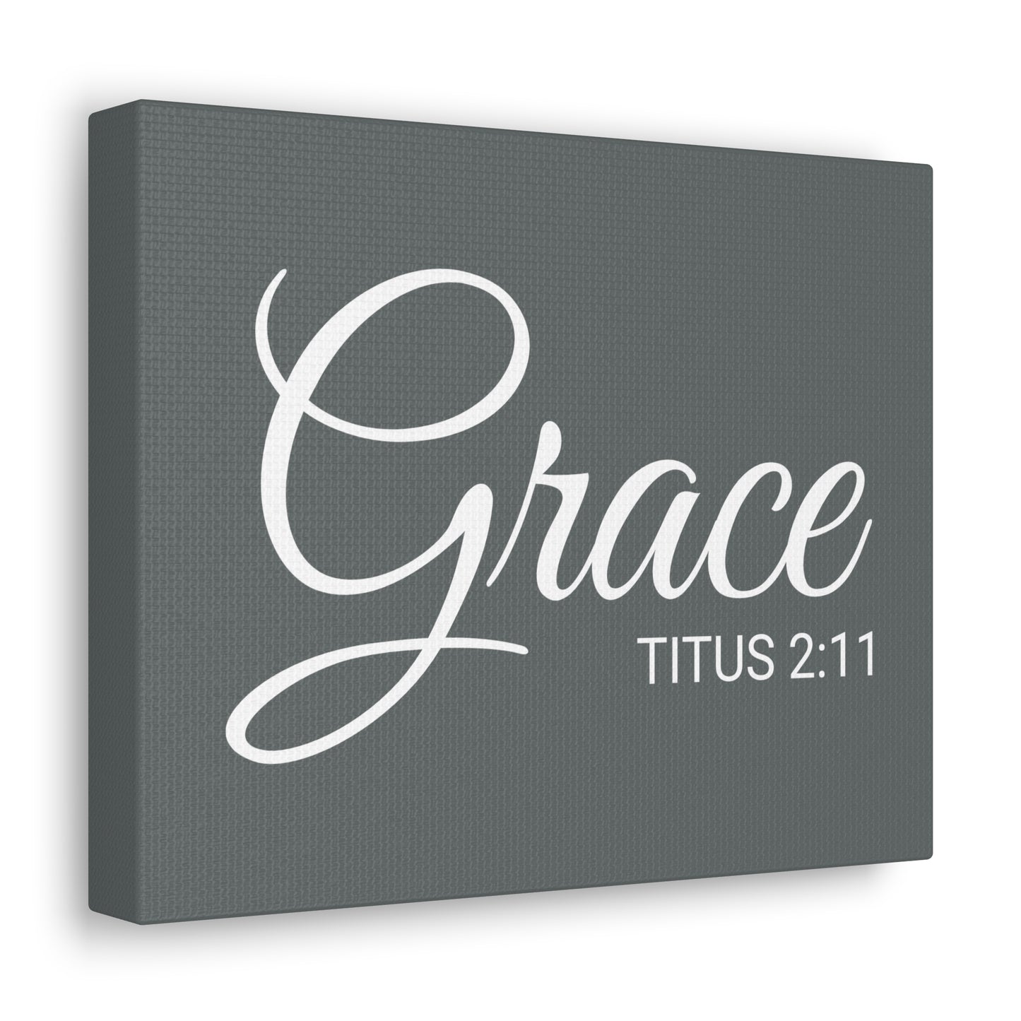 Christian Wall Art "Grace" Verse Titus 2:11 Ready to Hang Unframed