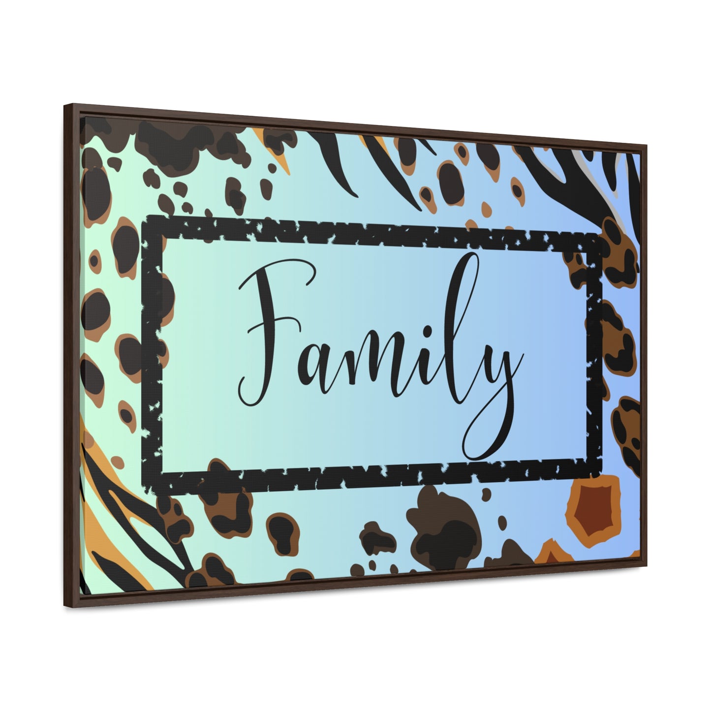 Christian Wall Art: Family (Floating Frame)