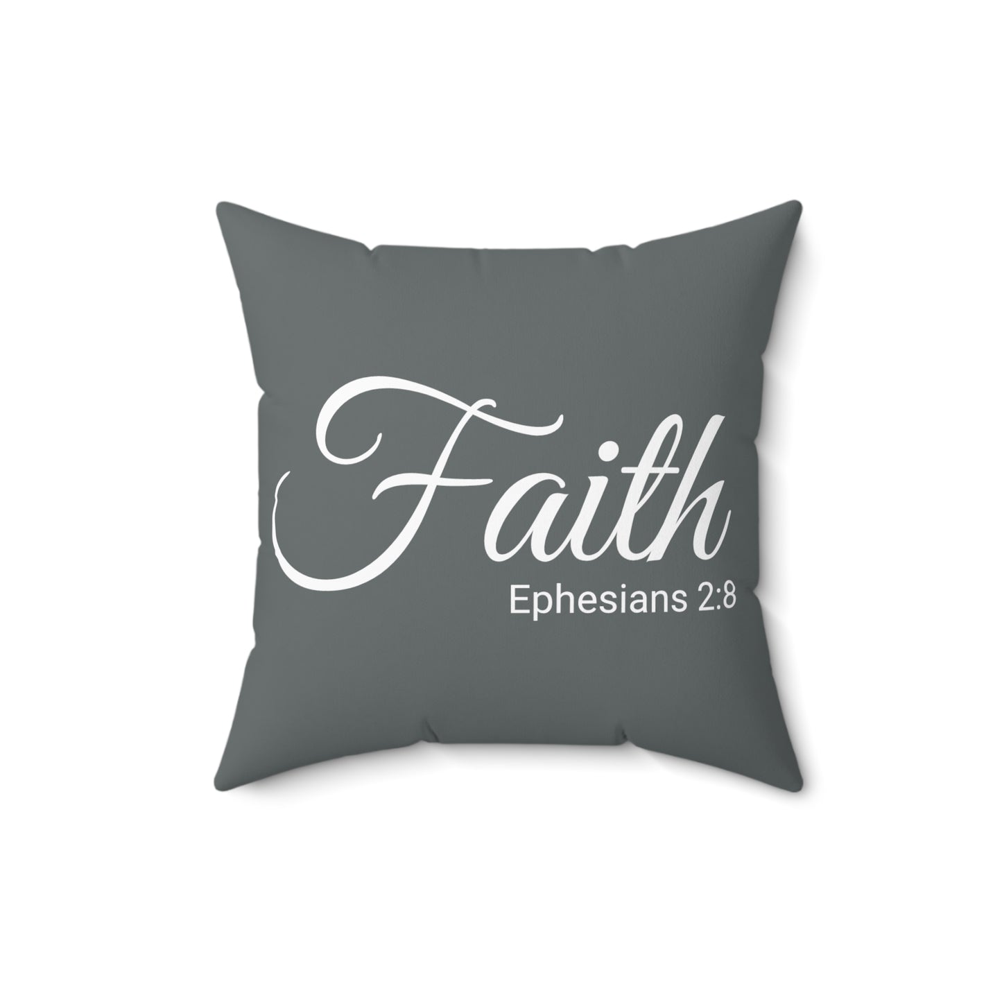 Scripture Faith Ephesians 2:8 Bible Verse Pillow