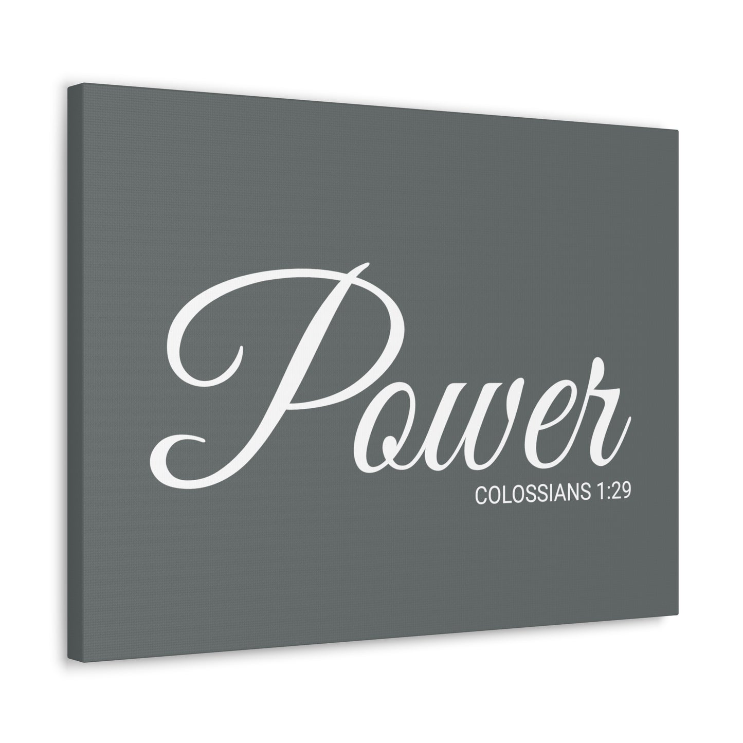 Christian Wall Art "Power" Verse Colossians 1:29 Ready to Hang Unframed