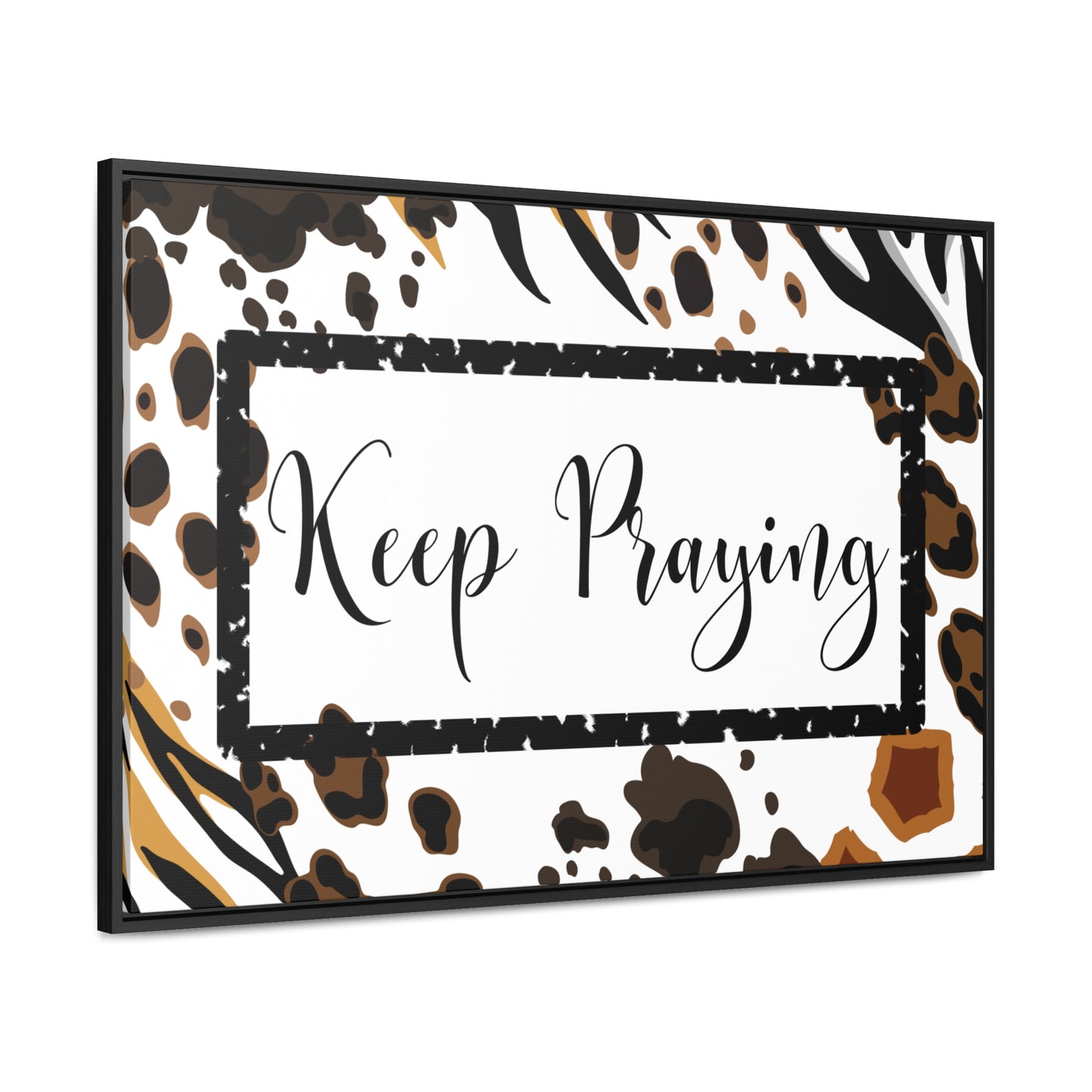 Christian Wall Art: Keep Praying (Floating Frame)