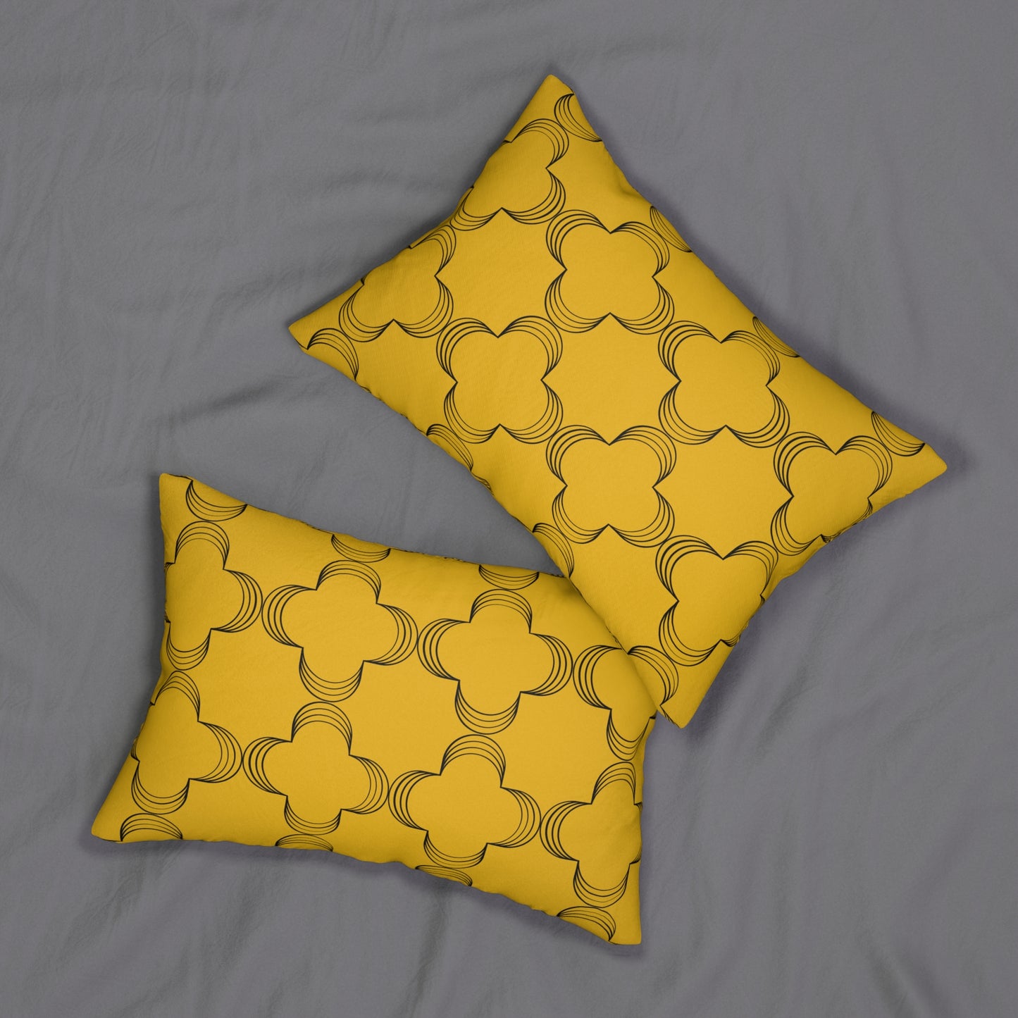 Geometric Gold (Matching The Gathering Place) Accent Pillow
