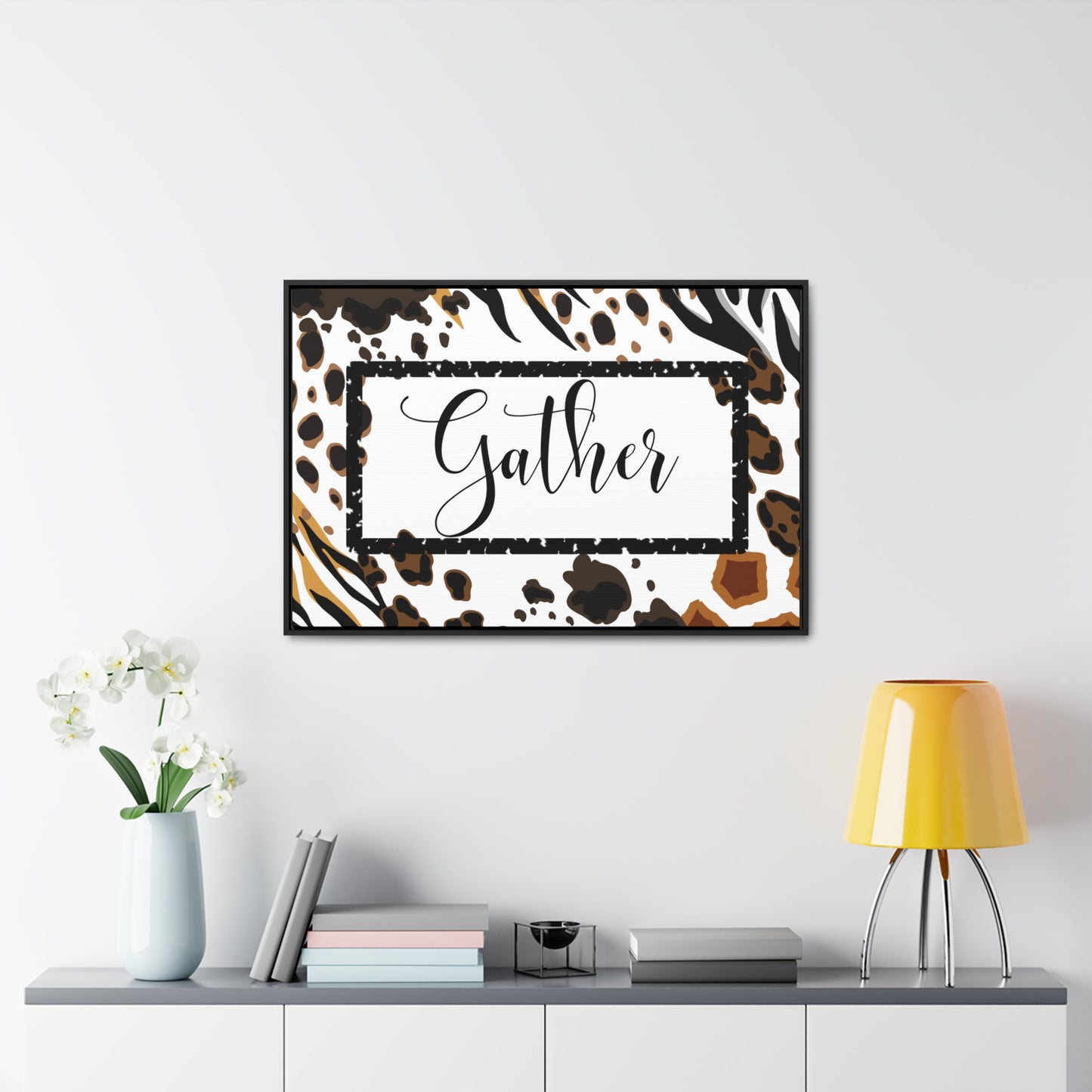 Christian Wall Art: Gather (Floating Frame)