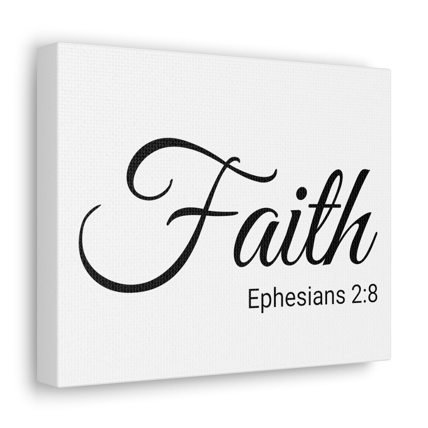 Christian Wall Art "Faith" Verse Ephesians 2:8 Ready to Hang Unframed