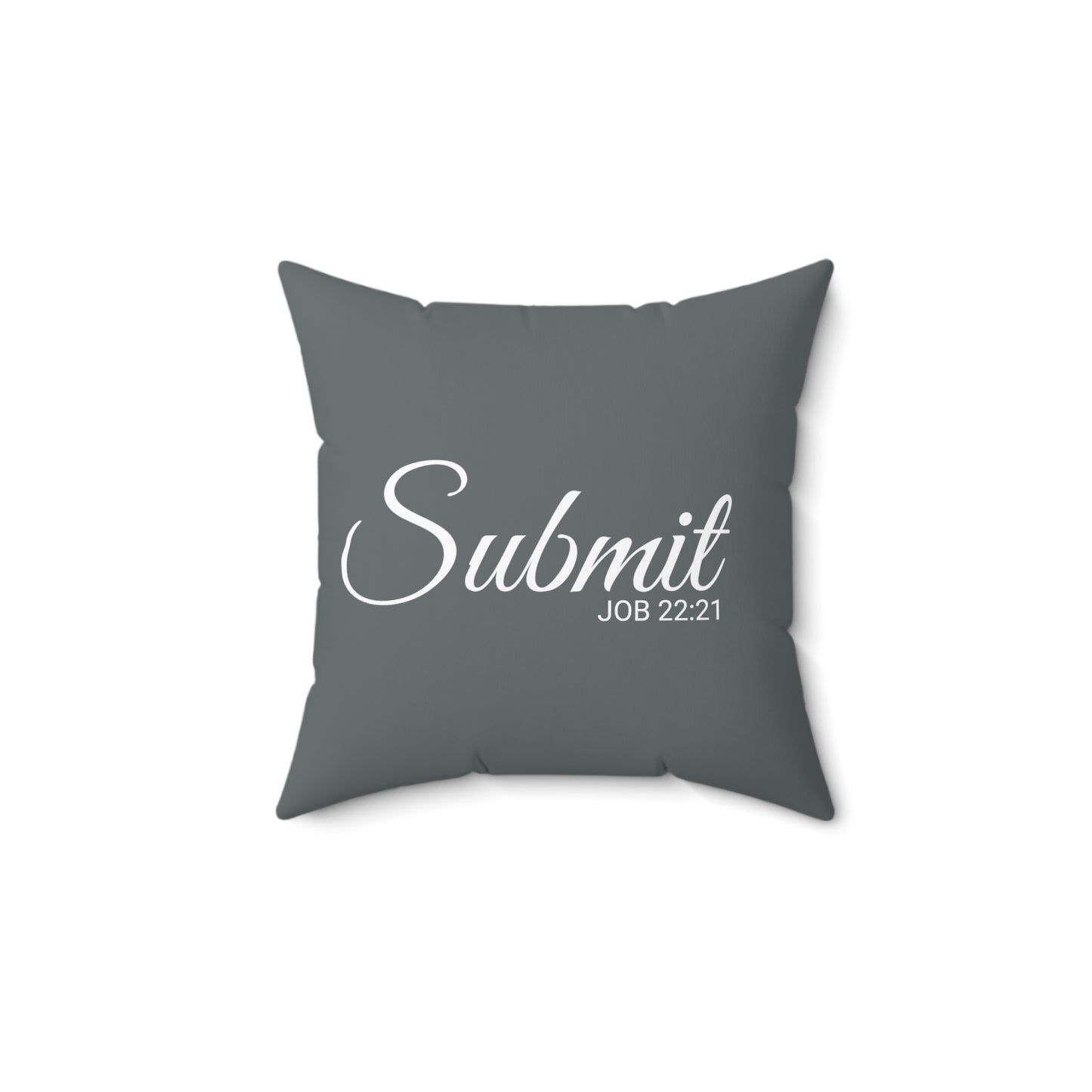 Scripture Submit Job 22:21 Bible Verse Throw Pillow