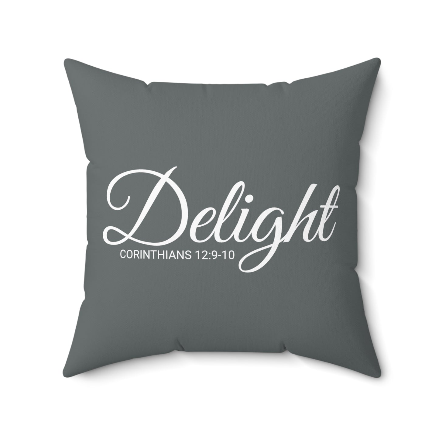 Scripture Delight Corinthians 12:9-10 Bible Verse Pillow