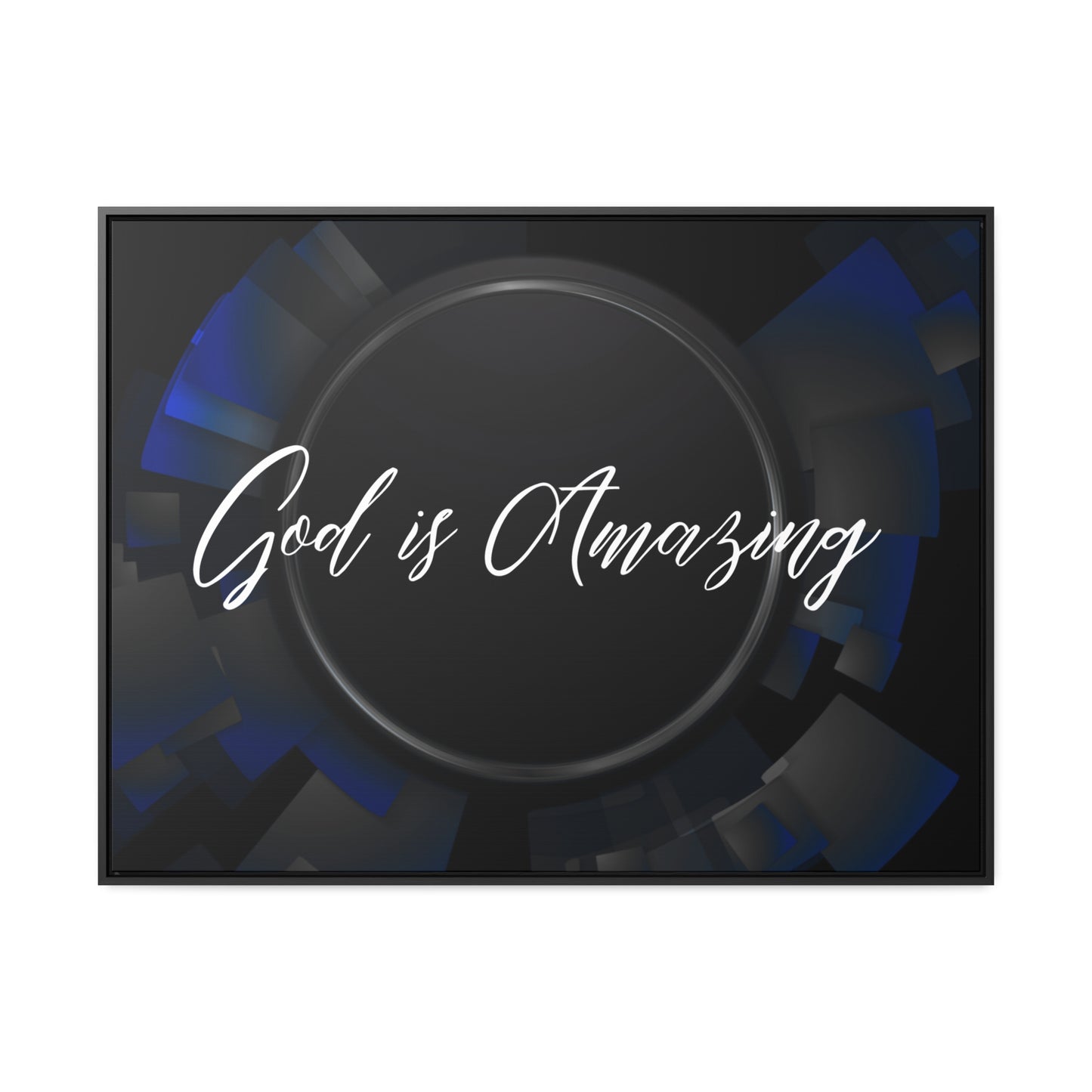 Christian Wall Art: God is Amazing (Floating Frame)