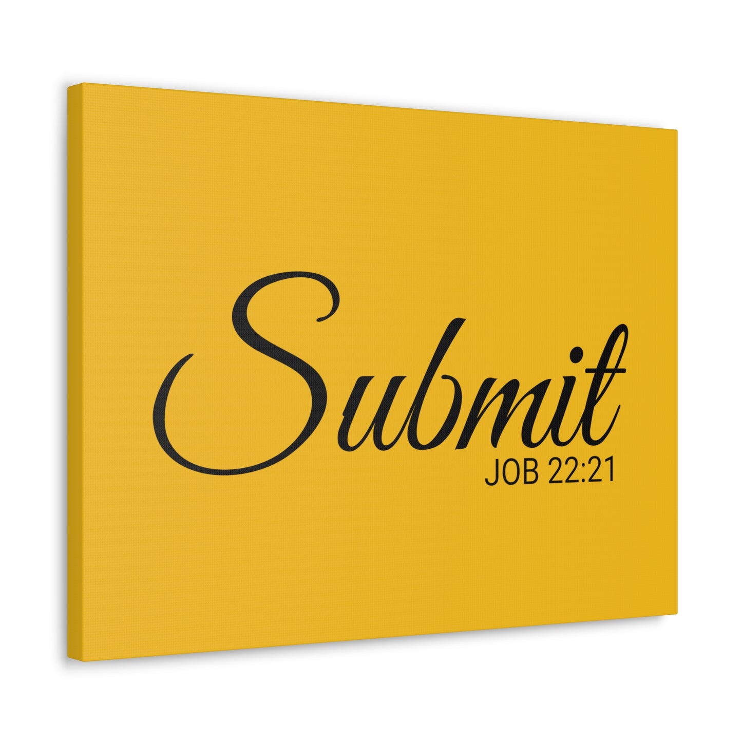 Christian Wall Art "Submit" Verse Job 22:21 Ready to Hang Unframed