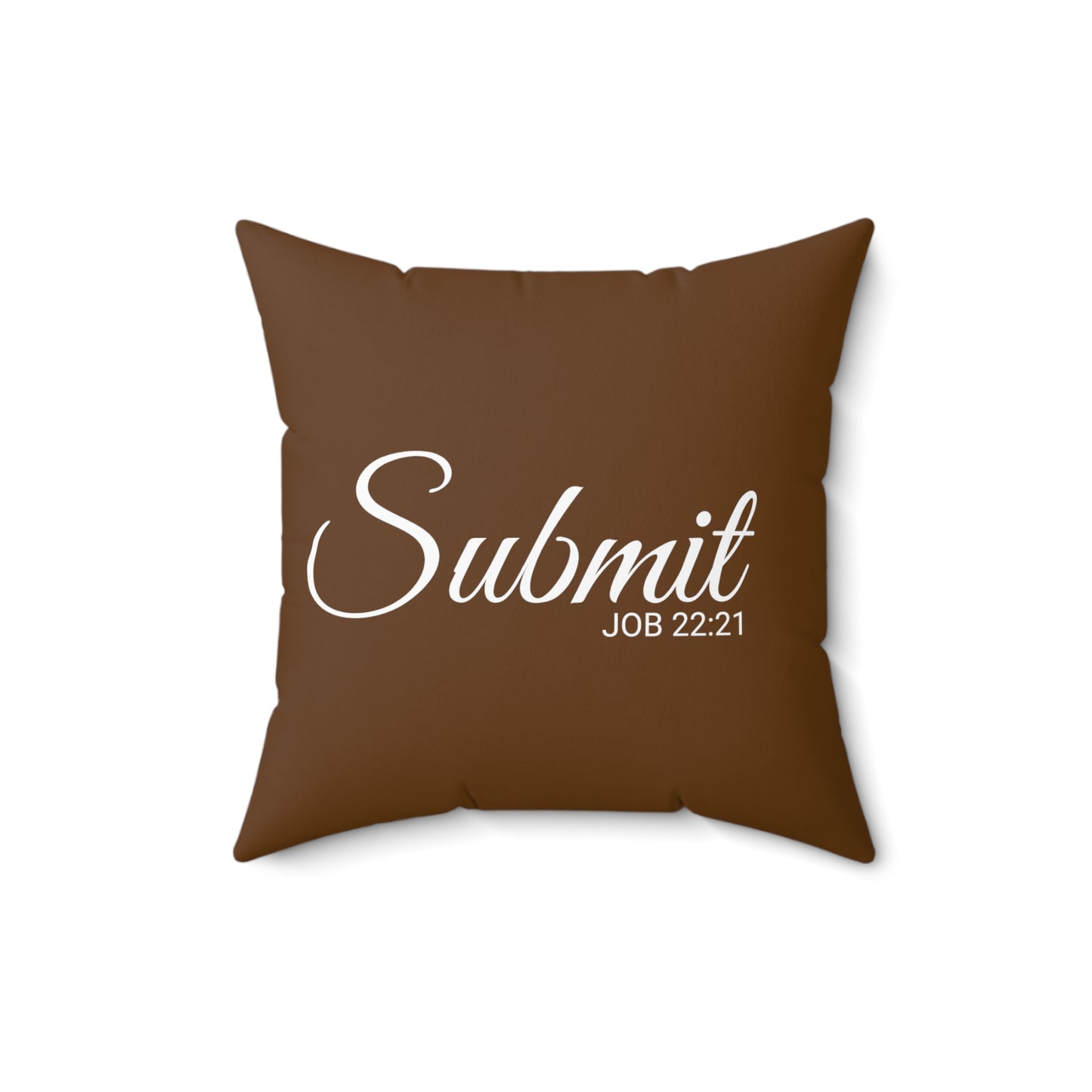 Scripture Submit Job 22:21 Bible Verse Throw Pillow