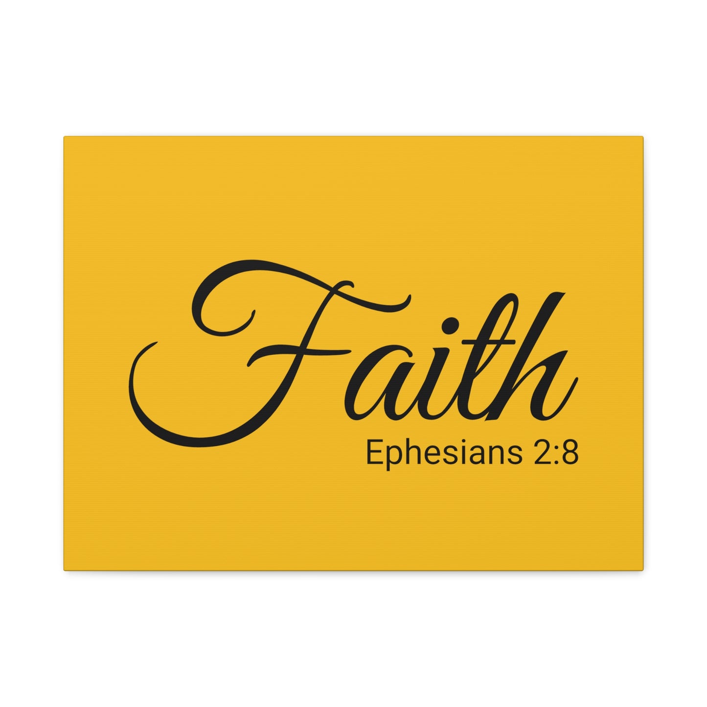 Christian Wall Art "Faith" Verse Ephesians 2:8 Ready to Hang Unframed