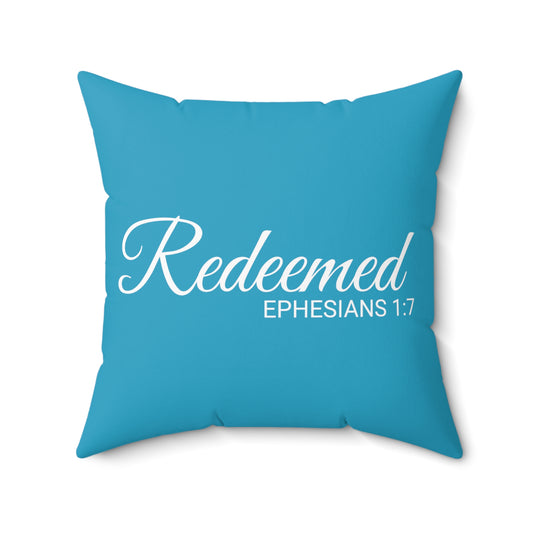 Scripture Redeemed Ephesians 1:7 Bible Verse Pillow