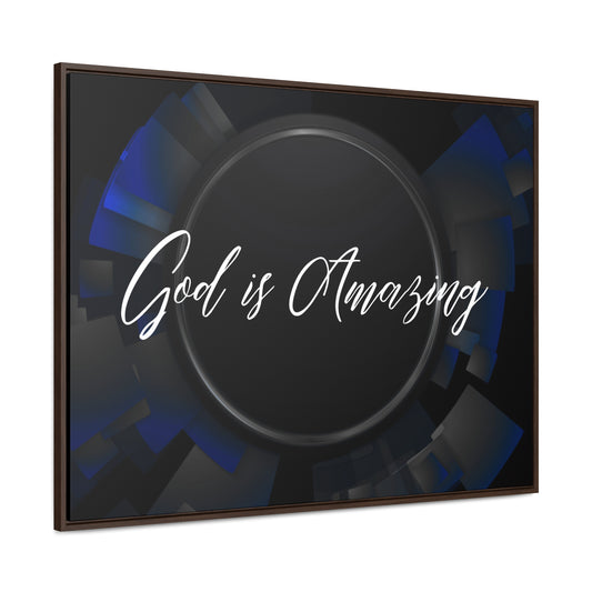 Christian Wall Art: God is Amazing (Floating Frame)