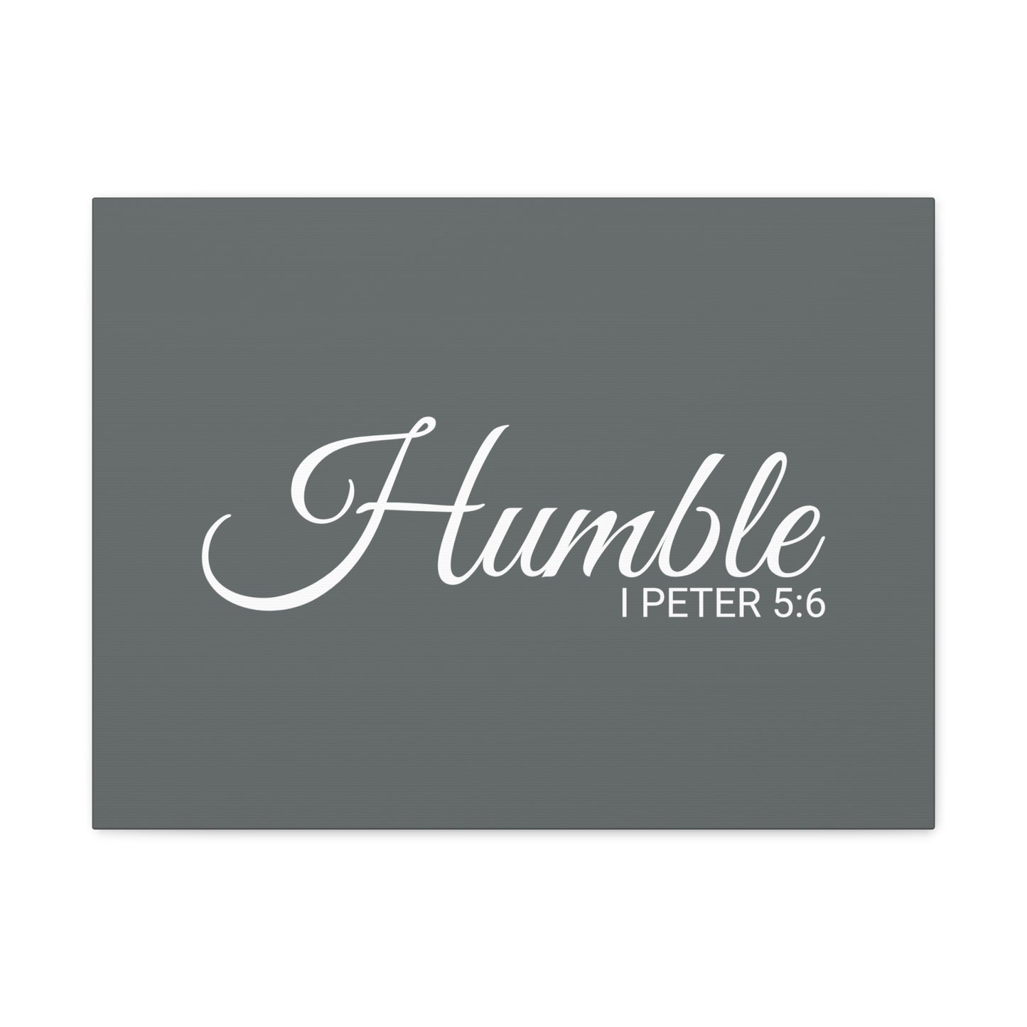 Christian Wall Art "Humble" Verse I Peter 5:6 Ready to Hang Unframed