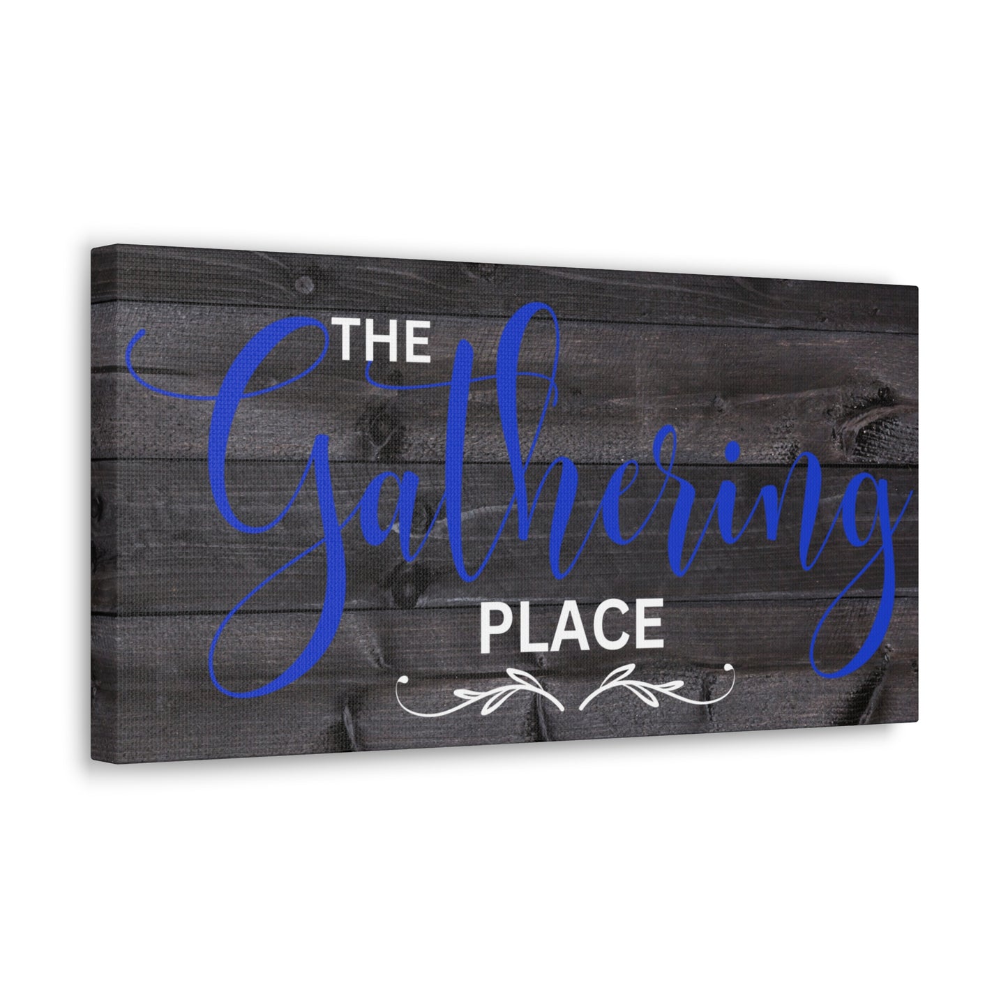 Christian Wall Art: The Gathering Place (Wood Frame Ready to Hang)