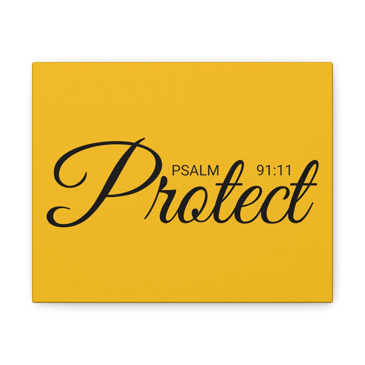 Christian Wall Art "Protect" Psalm 91:11 Ready to Hang Unframed