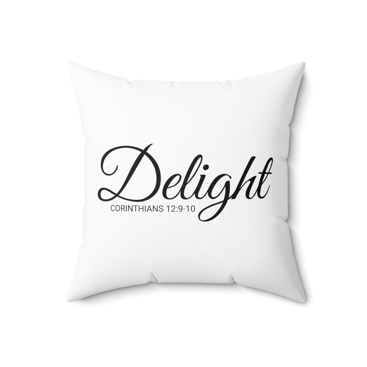 Scripture Delight Corinthians 12:9-10 Bible Verse Pillow