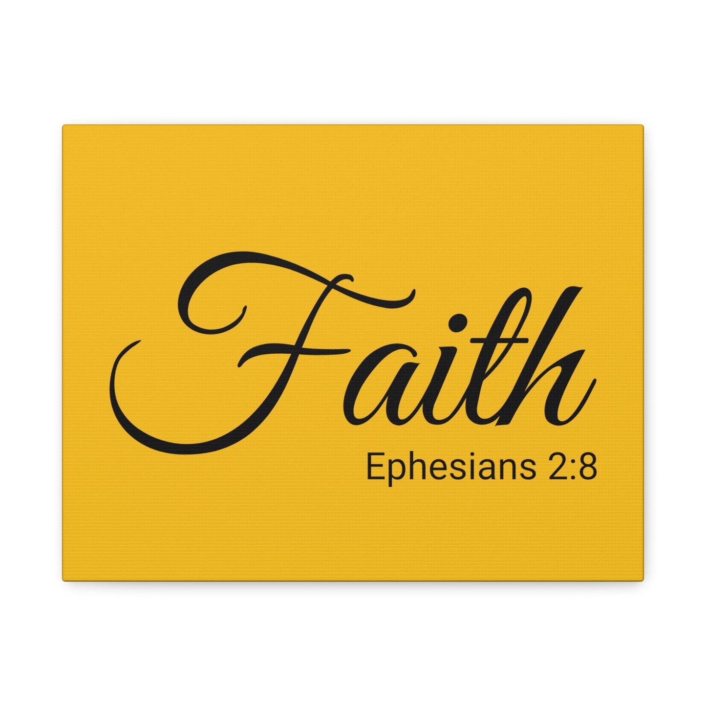 Christian Wall Art "Faith" Verse Ephesians 2:8 Ready to Hang Unframed