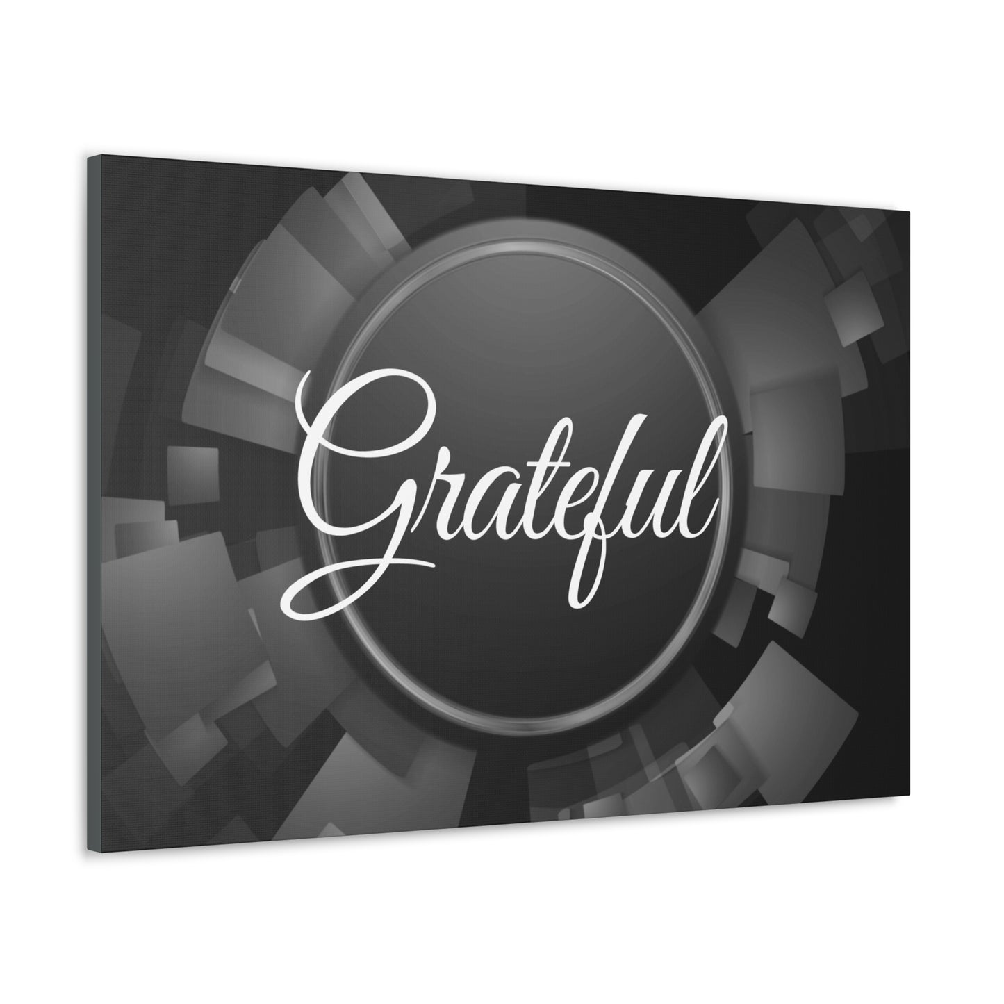 Christian Wall Art: Grateful (Wood Frame Ready to Hang)