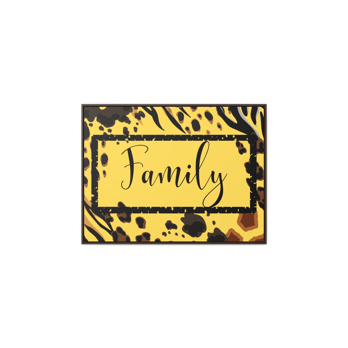 Christian Wall Art: Family (Floating Frame)