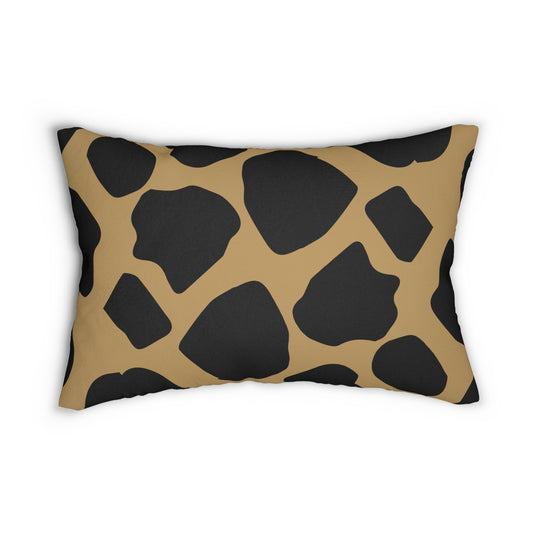 Cow Print Lt. Brown Accent Pillow