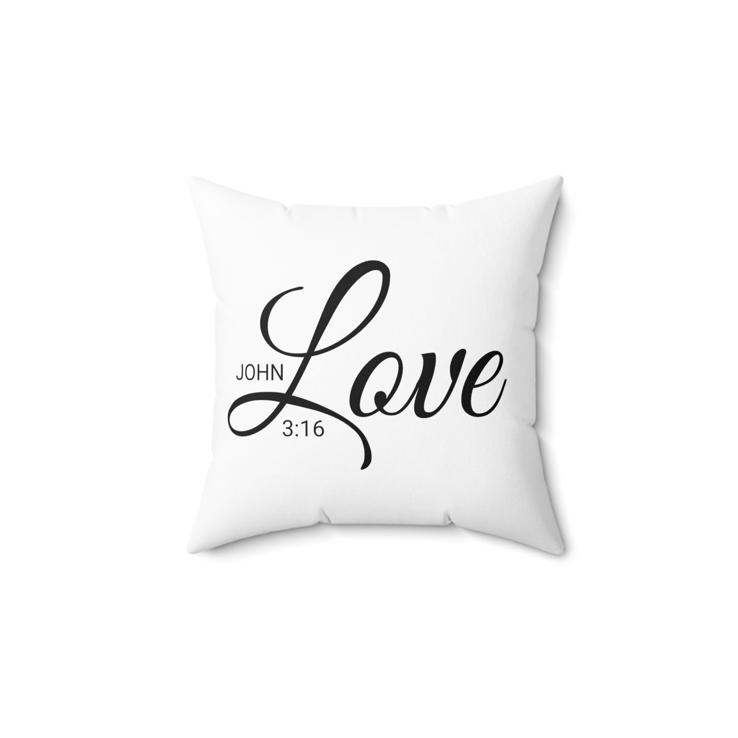 Scripture Love John 3:16 Bible Verse Pillow