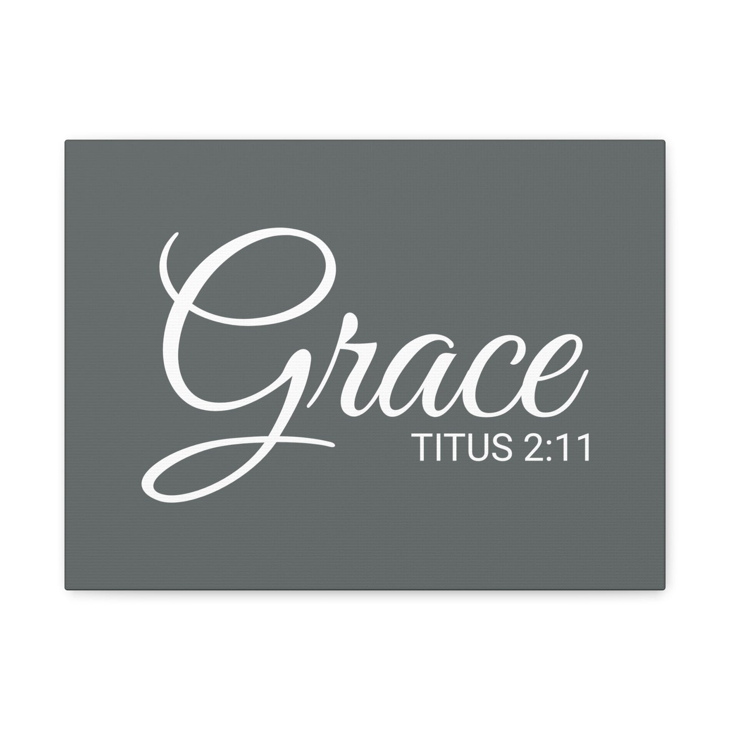 Christian Wall Art "Grace" Verse Titus 2:11 Ready to Hang Unframed