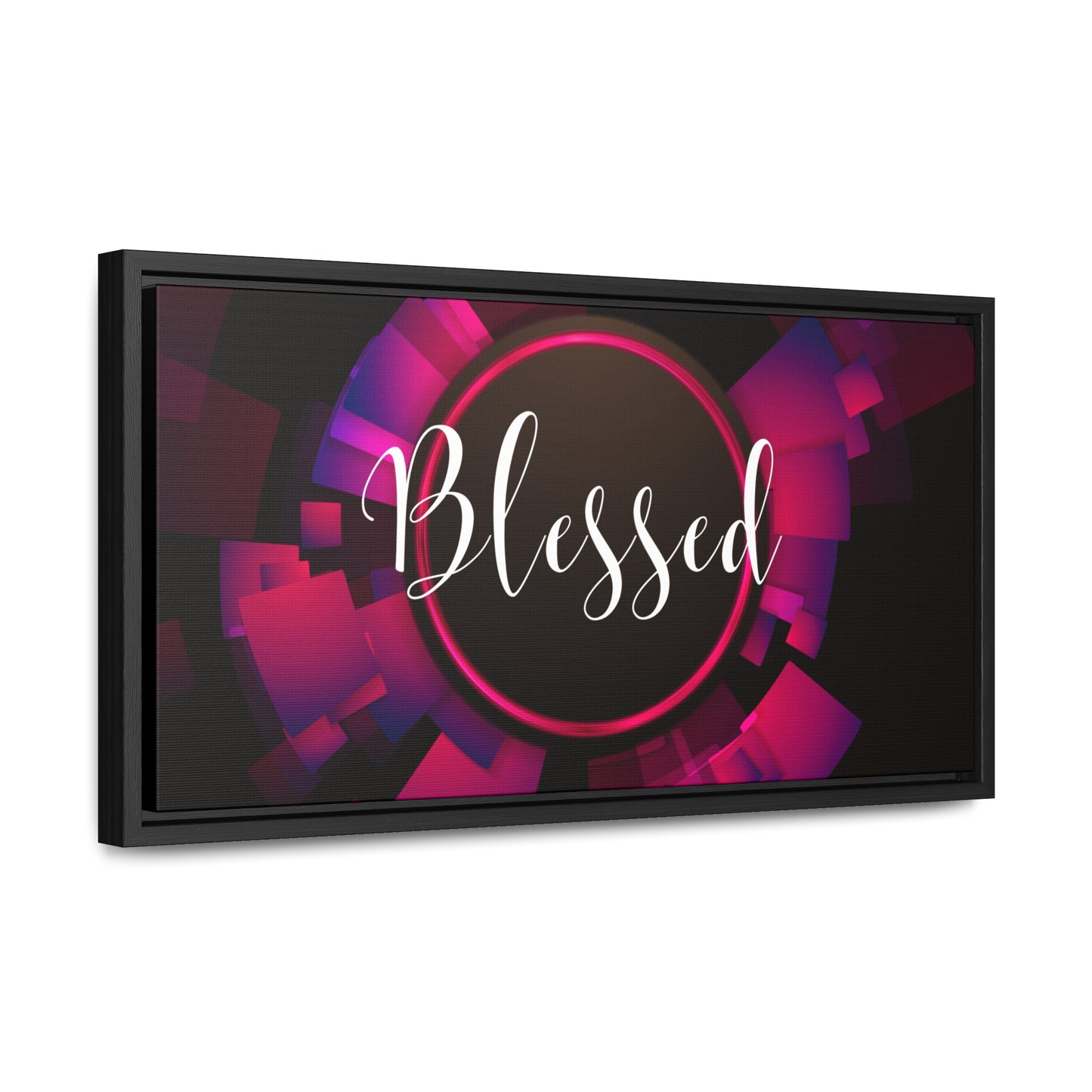 Christian Wall Art: Blessed (Floating Frame)