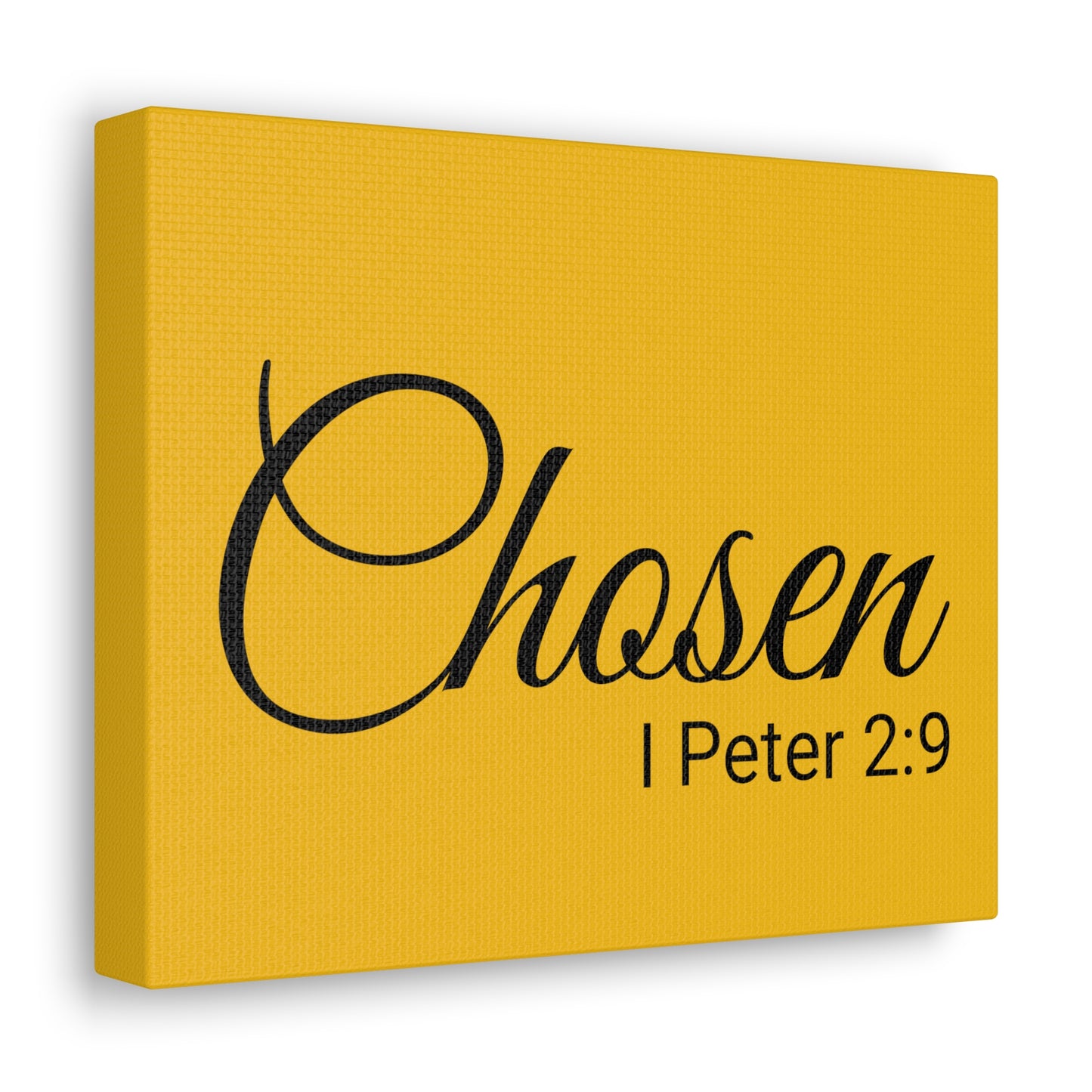 Christian Wall Art "Chosen" Verse I Peter 2:9 - Ready to Hang Unframed