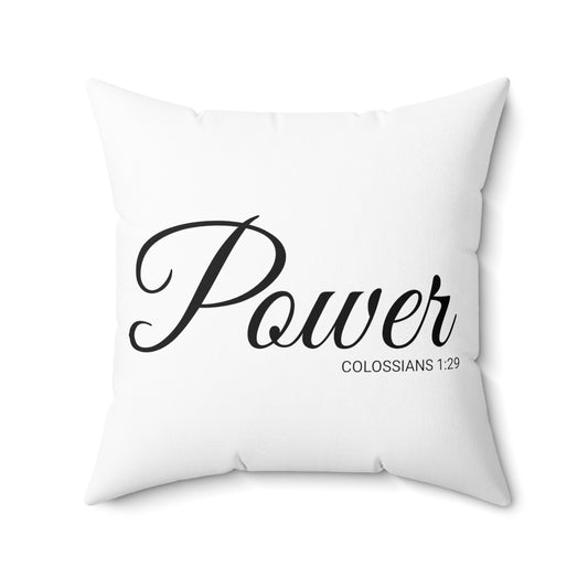 Scripture Power Colossians 1:29 Bible Verse Pillow